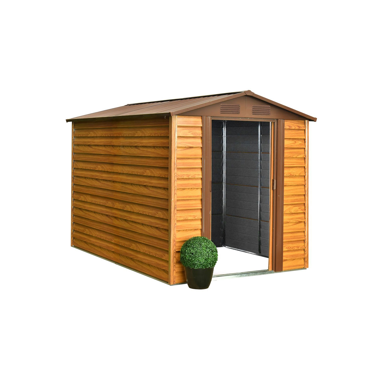 Pergart Gerätehaus Frankfurt II 4m² holzoptik Bild 2