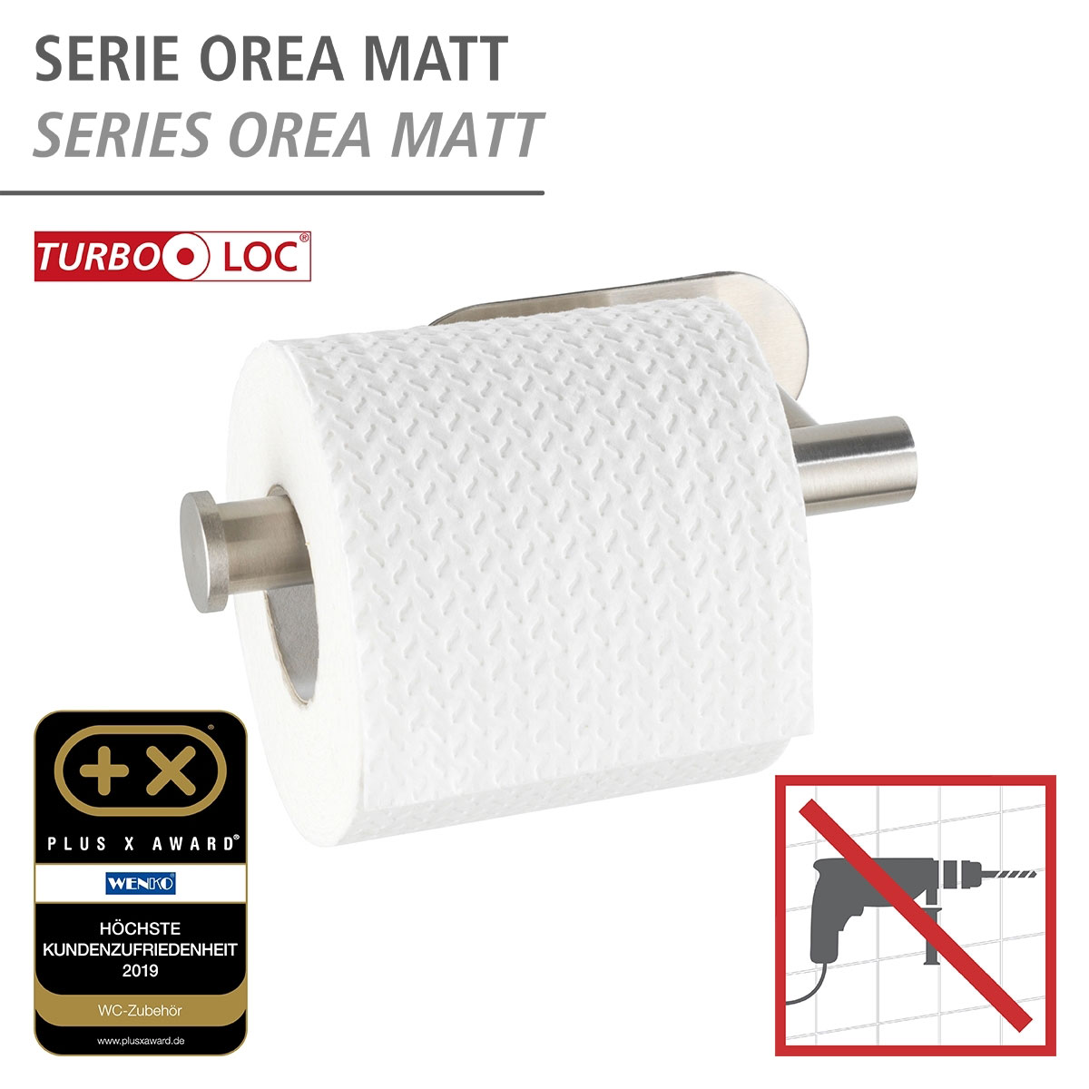 Wenko Turbo-Loc Toilettenpapierhalter Orea Bild 2