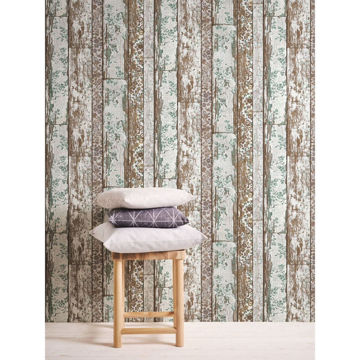 AS Creation Vliestapete neue Bude 2.0 Holz mit Blumen 10,05 x 0,53 m Bild 2