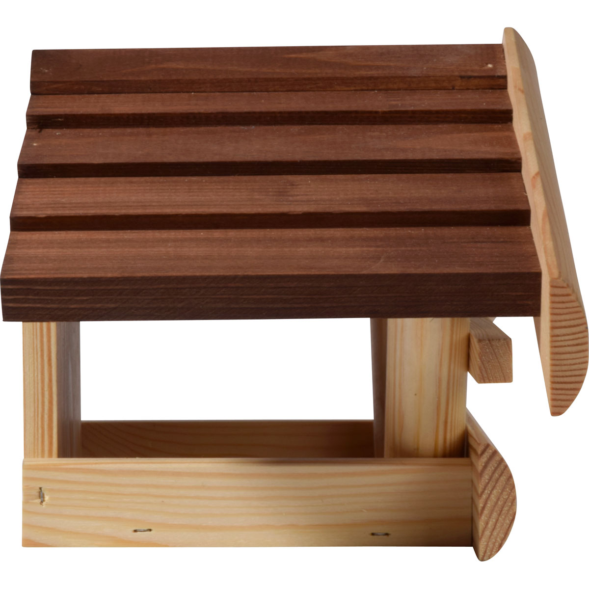 Vogelfutterhaus zum Aufhängen 36 x 20 x 20 cm Kiefer Braun Bild 6