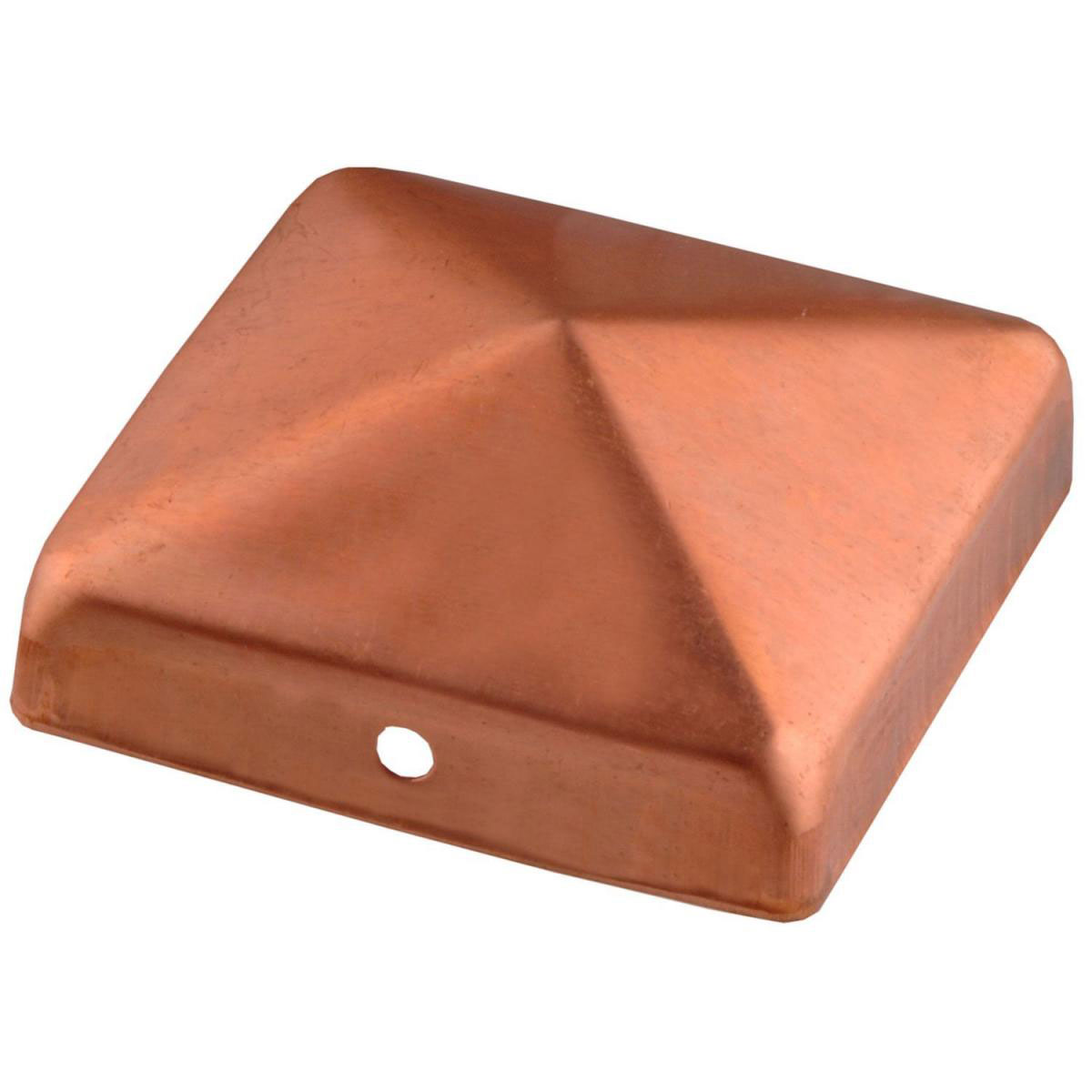 Connex Pfostenkappe ohne Kugel 7 x 7 cm Kupfer