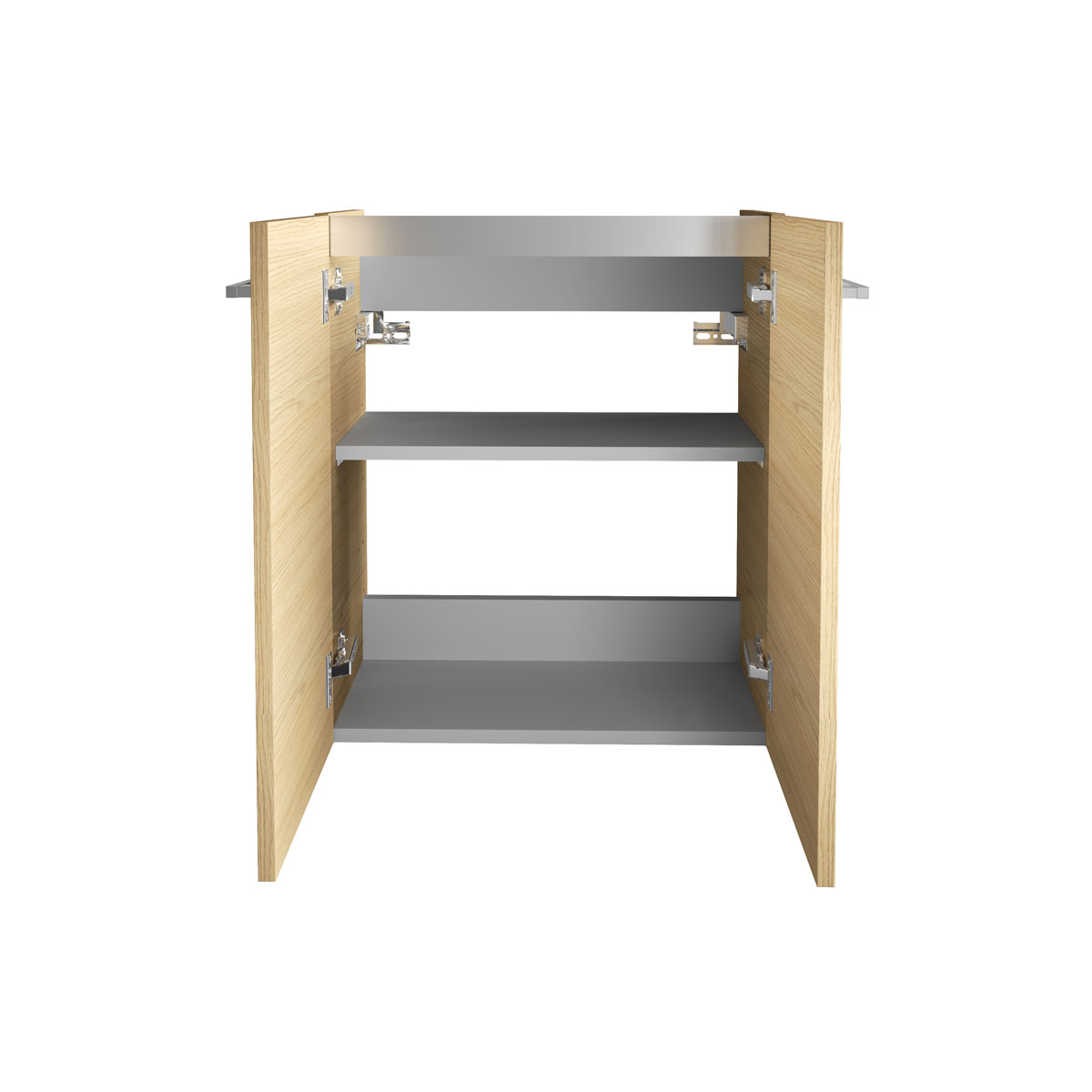 Fackelmann  Gäste-WC Waschtischunterschrank SBC 520 x 600 x 243 mm Sandeiche Bild 2