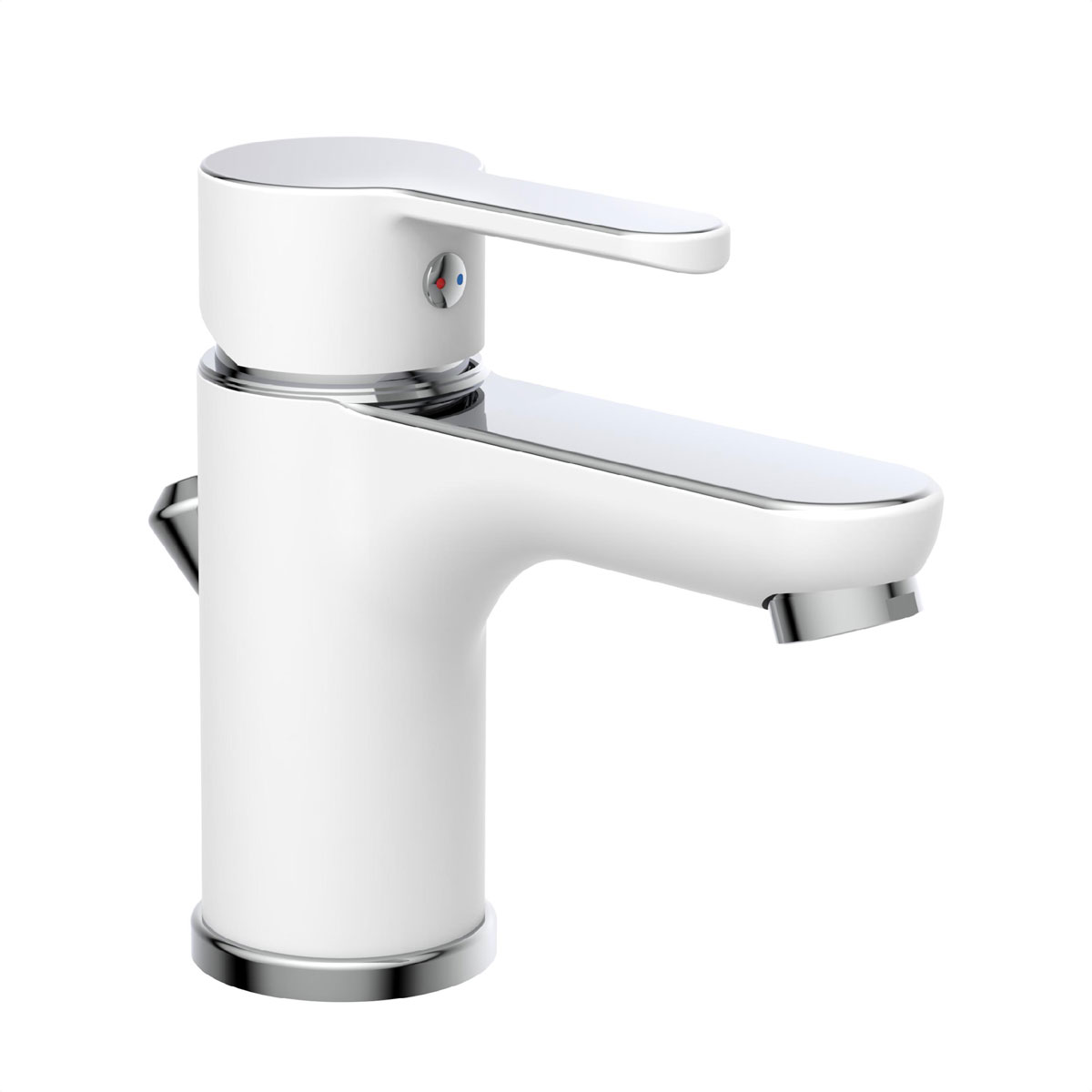 Waschtischarmatur Diziani chrom- weiß Bild 1