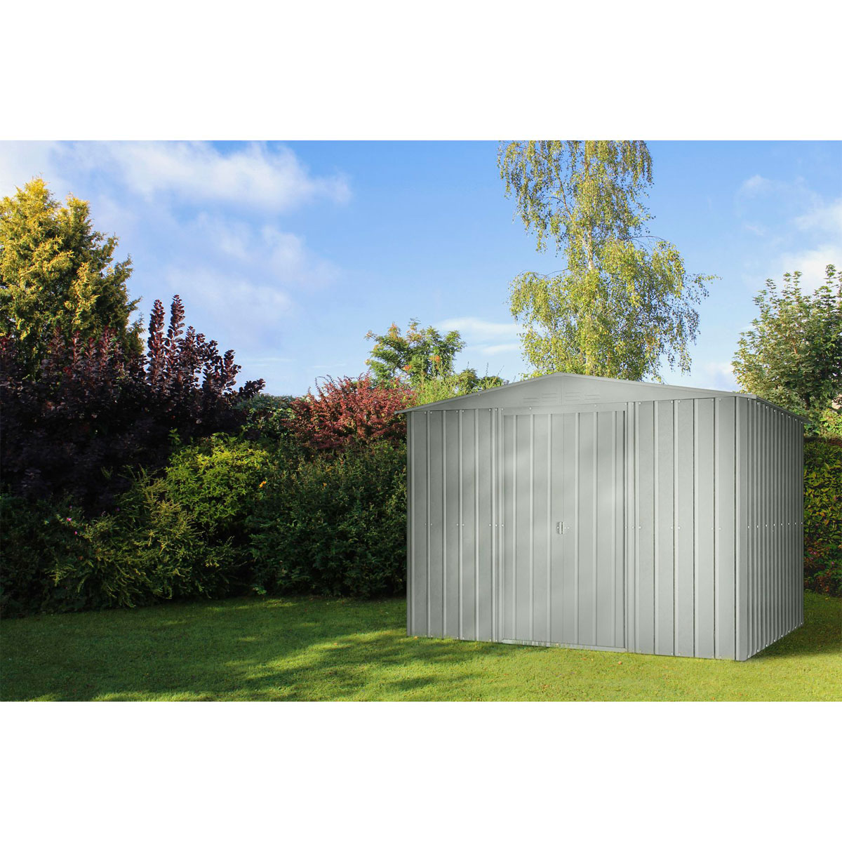 Globel Gerätehaus Dream 6,9m² silber Bild 2