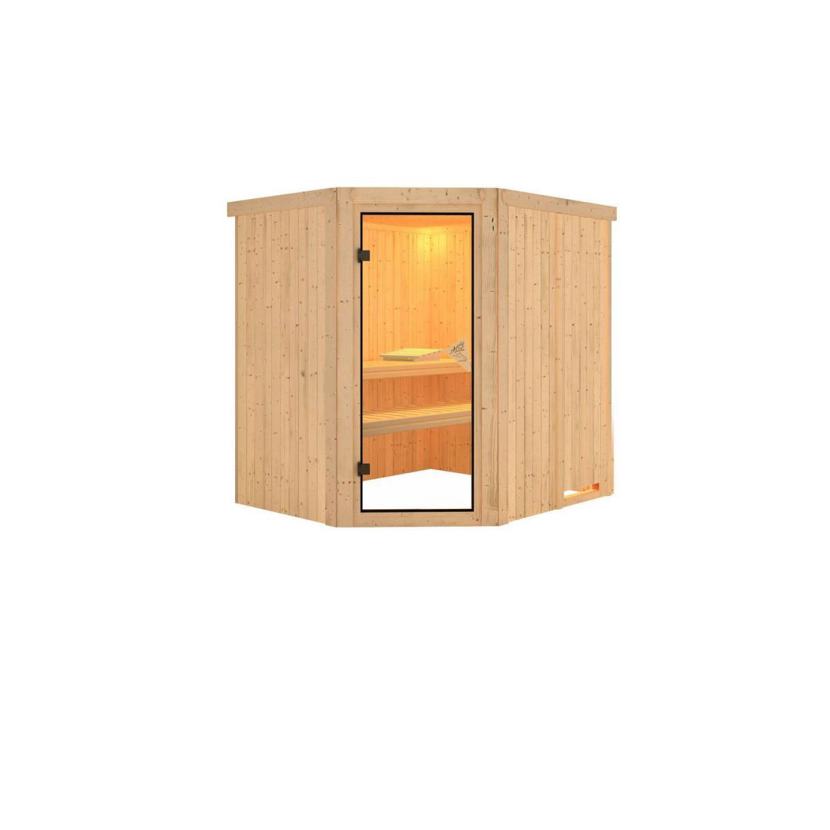 Karibu Systemsauna Siirin 68 mm ohne Ofen ohne Kranz Bild 2