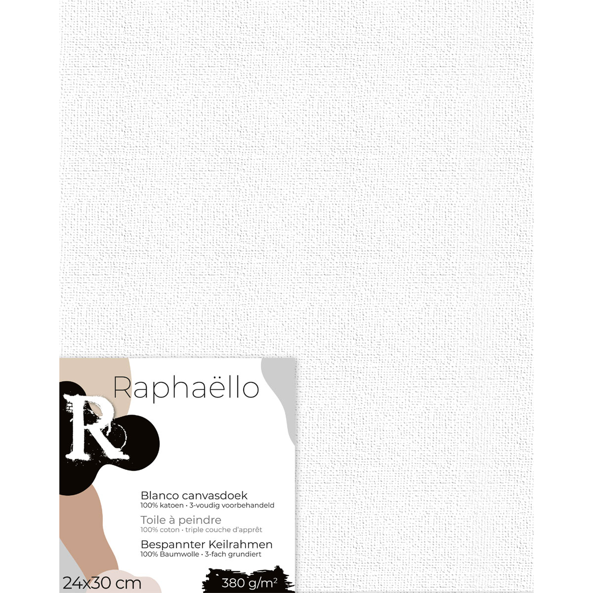 Leinwand Canvas 24x30 cm weiß