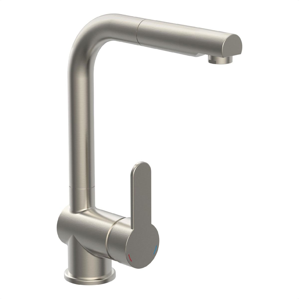 Schütte Spültischarmatur London Edelstahloptik mit herausziehbarem Auslauf