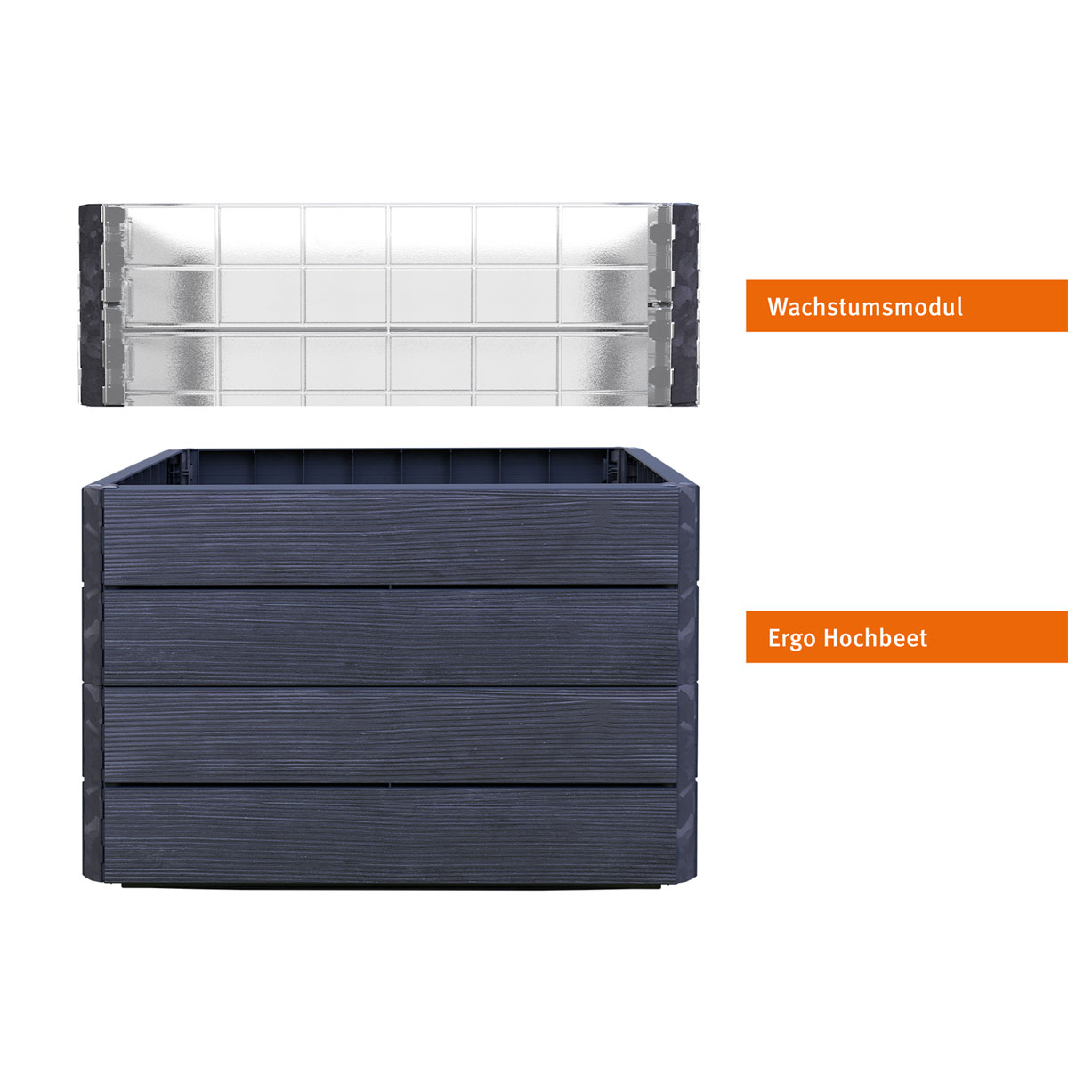 Garantia Hochbeet ERGO QUADRO Turbo L 75 Wood inkl FLORA Bild 2