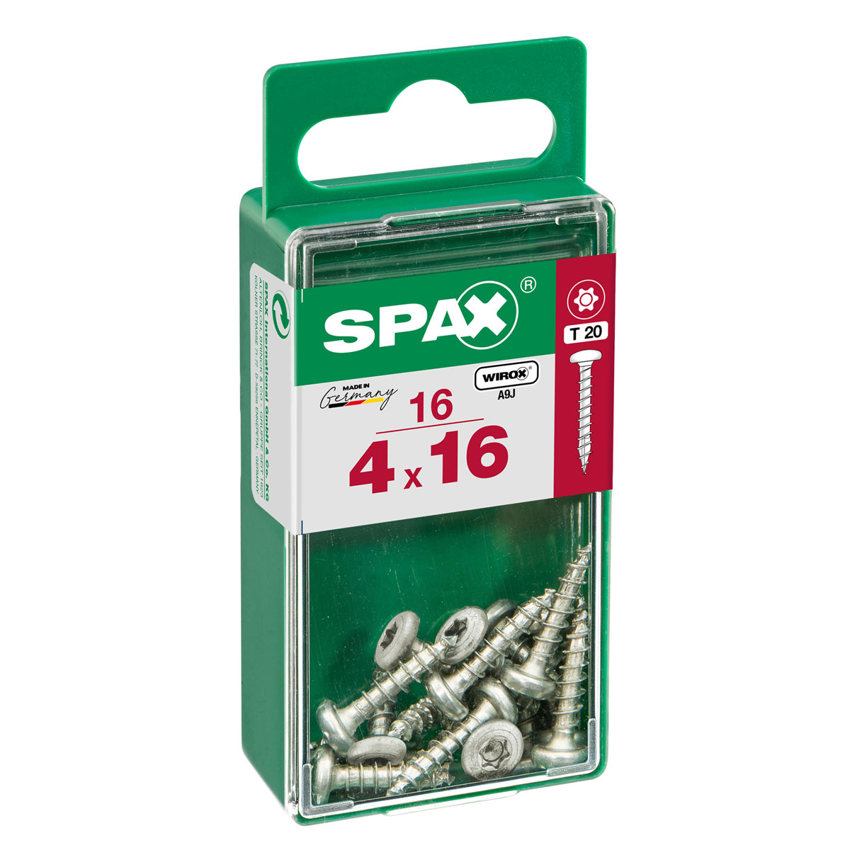 Spax Universalschraube WIROX Rundkopf 4 x 16 mm Torx 16 Stück