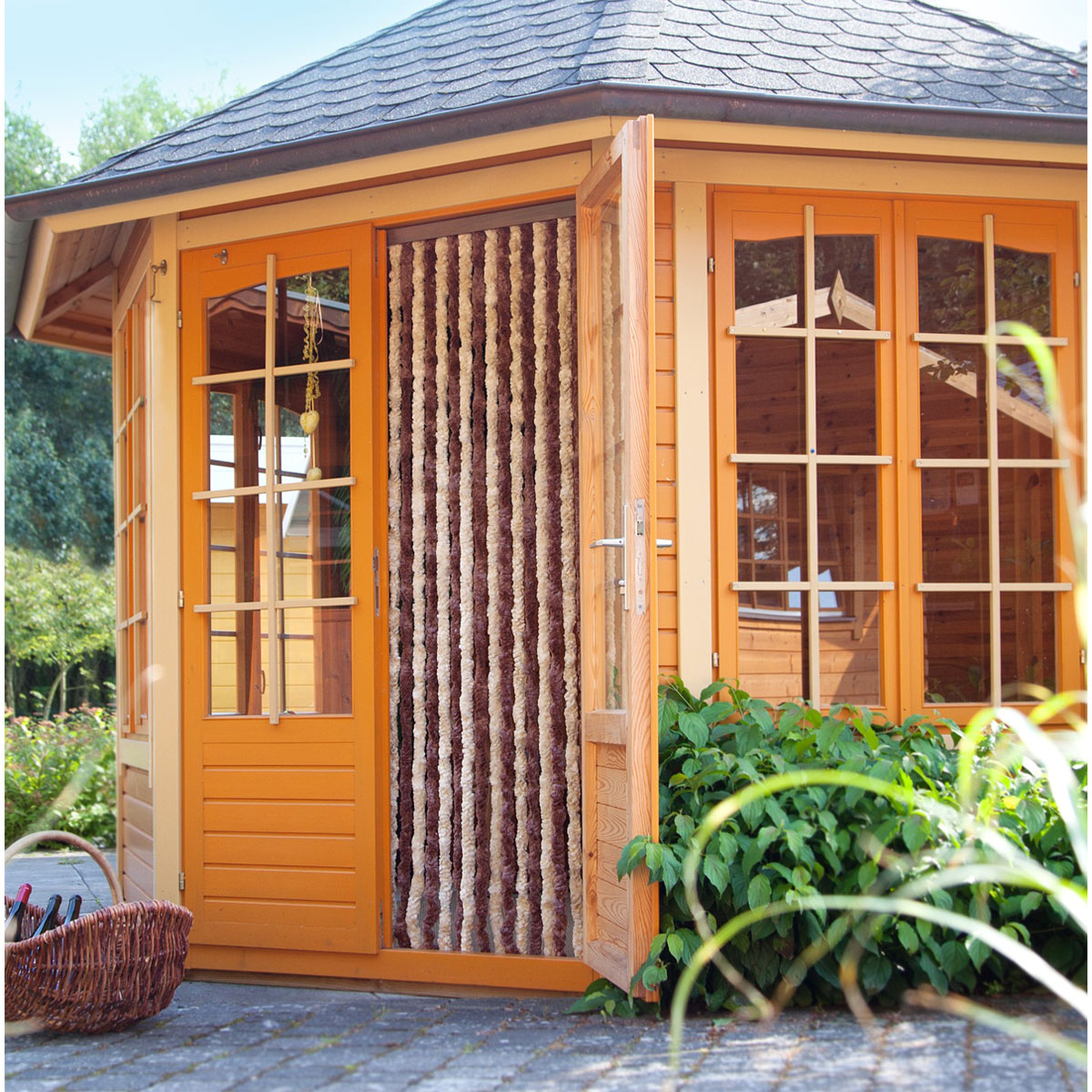 Deko-Vorhang Flauschi braun-beige Bild 3