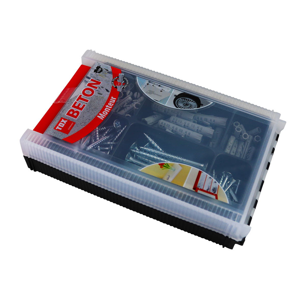 TOX Schrauben-Set Beton Monteur mit Dübeln