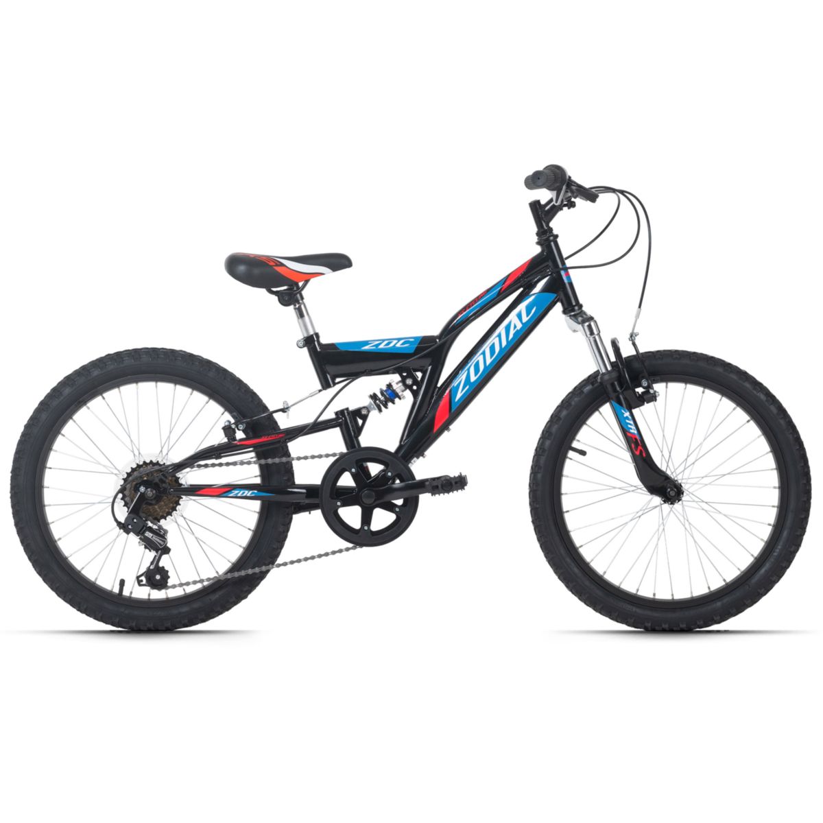 Mountainbike Fully 20'' Zodiac Schwarz-Rot 31 cm KS Cycling