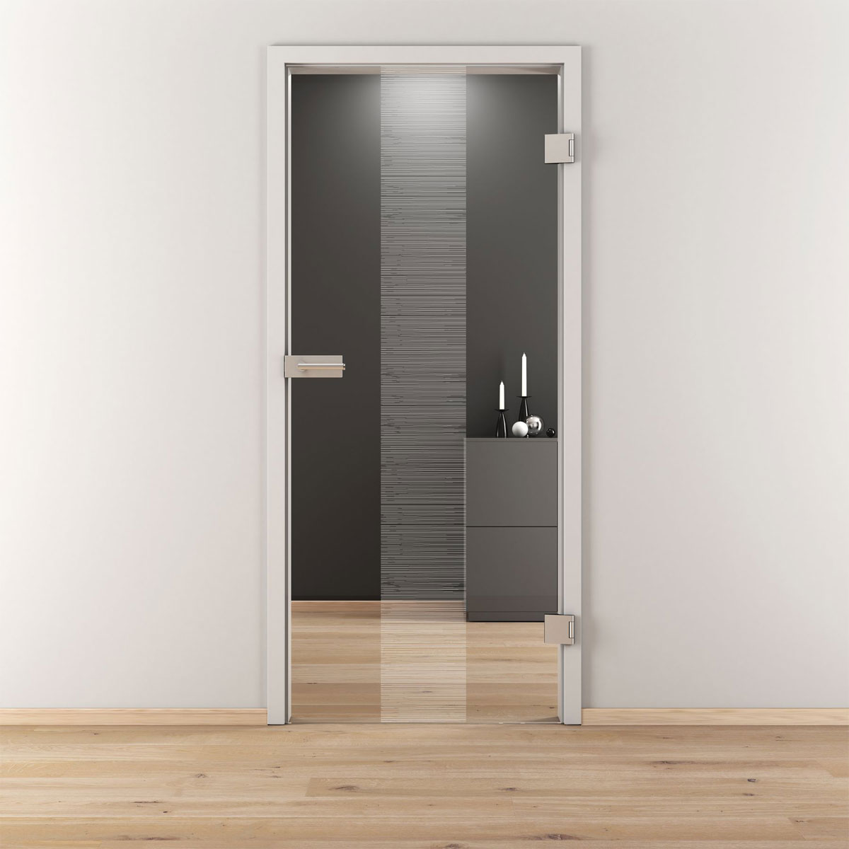 Novadoors Glasdrehtür NOVA 557 klar 83,4 x 197,2 cm Rechts Bild 2