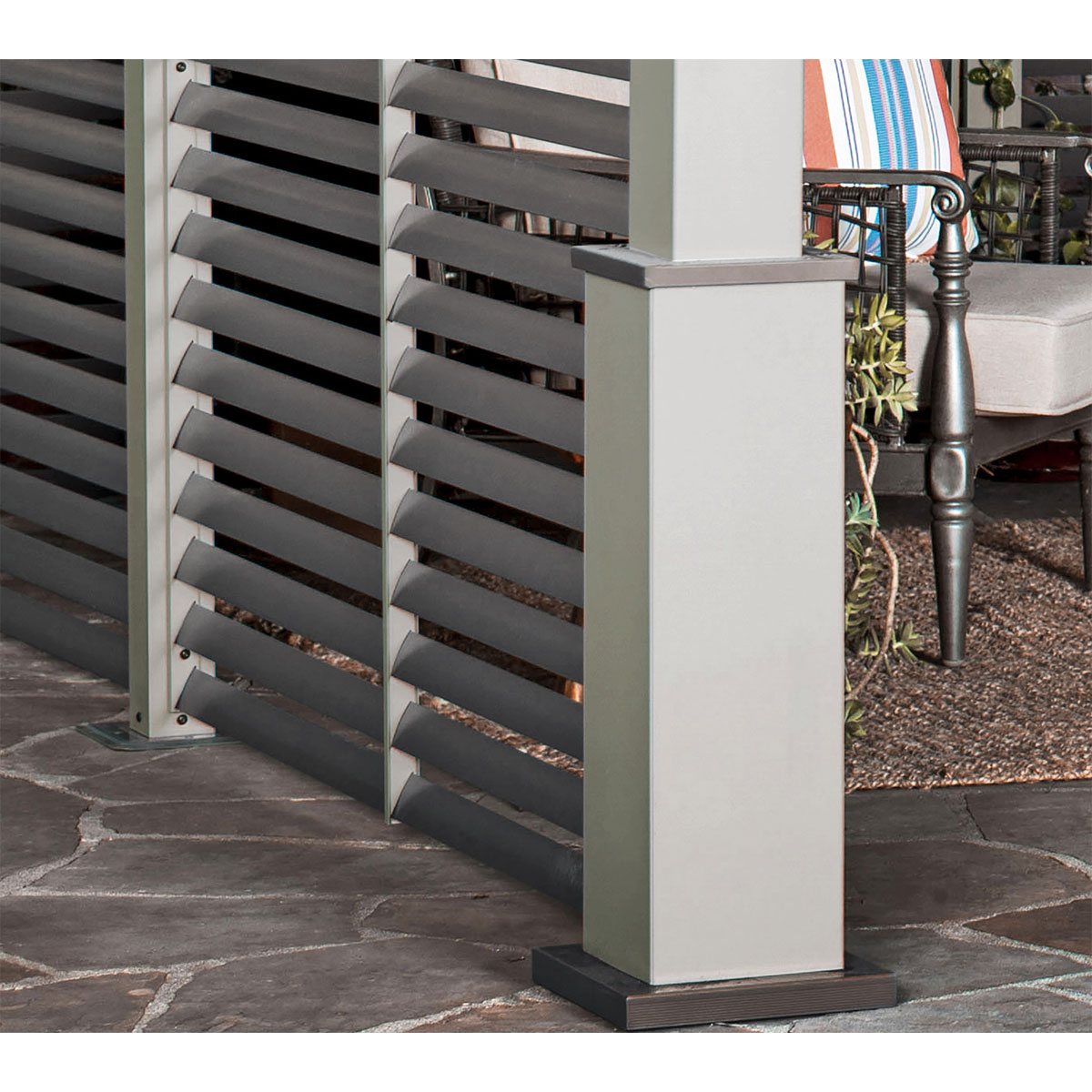 Sojag Pavillon Nanda 1212 inkl. Seitenwand 363x363x313,2cm Champagner Bild 6