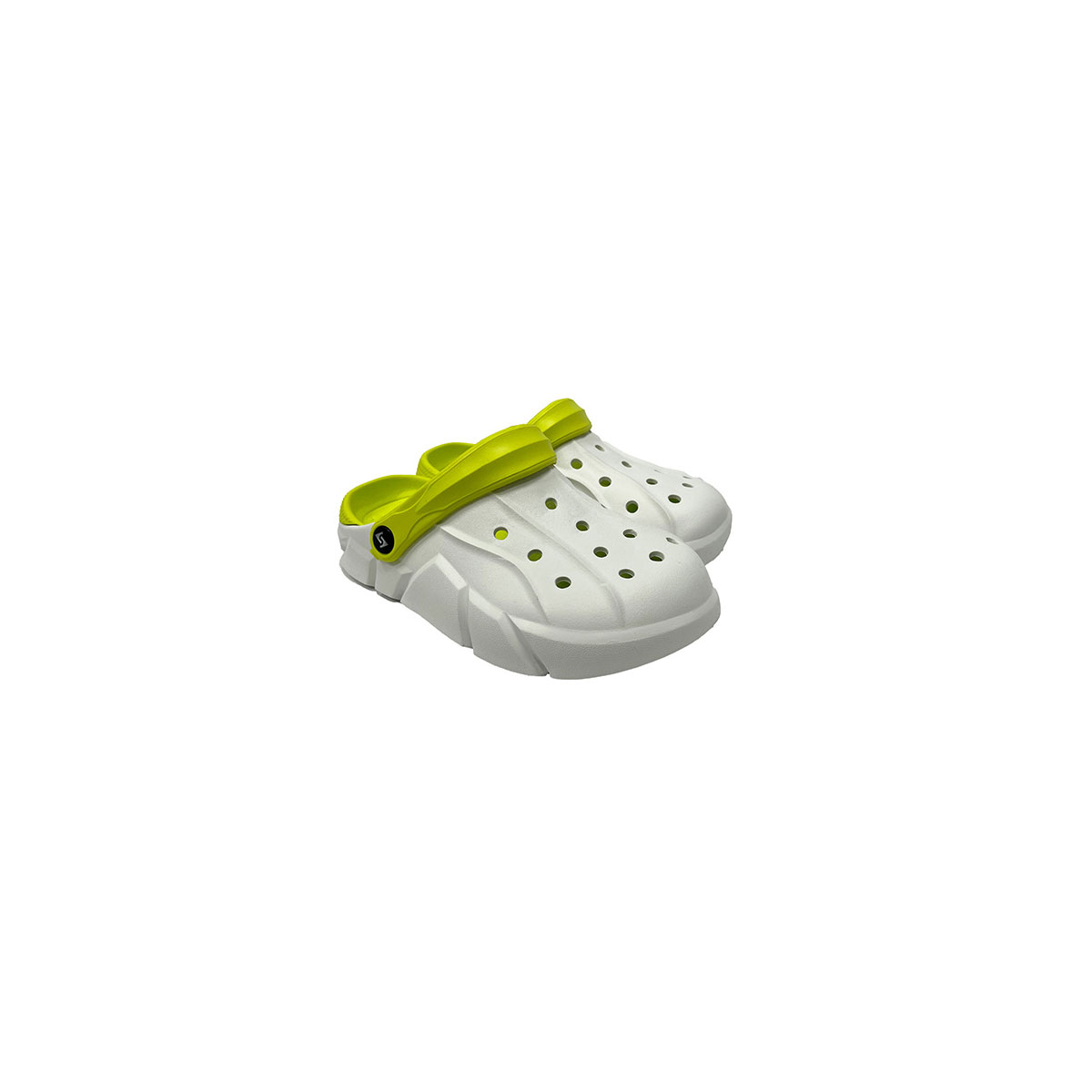 Scheibler Clog Markelo weiss/limette Größe 40/41