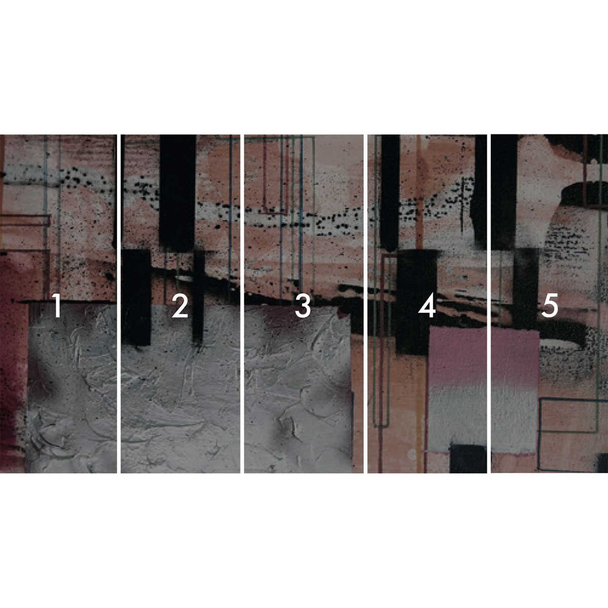 Komar  Vlies Fototapete Squares Dropping 500x280 cm Bild 3