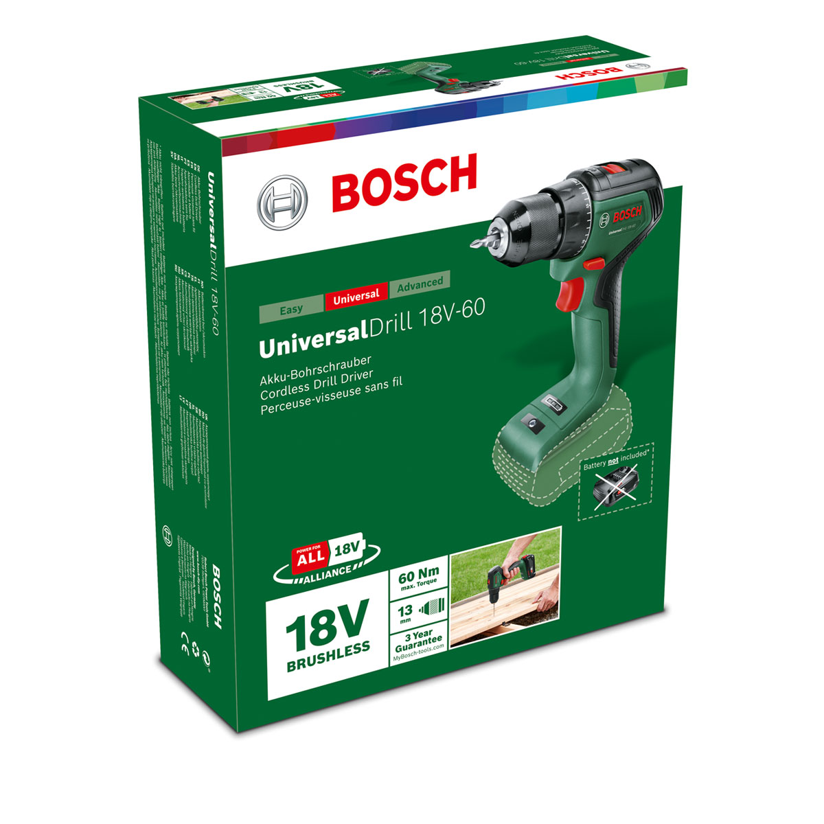Bosch  Akku-Bohrschrauber UniversalDrill 18V-60 Bild 2