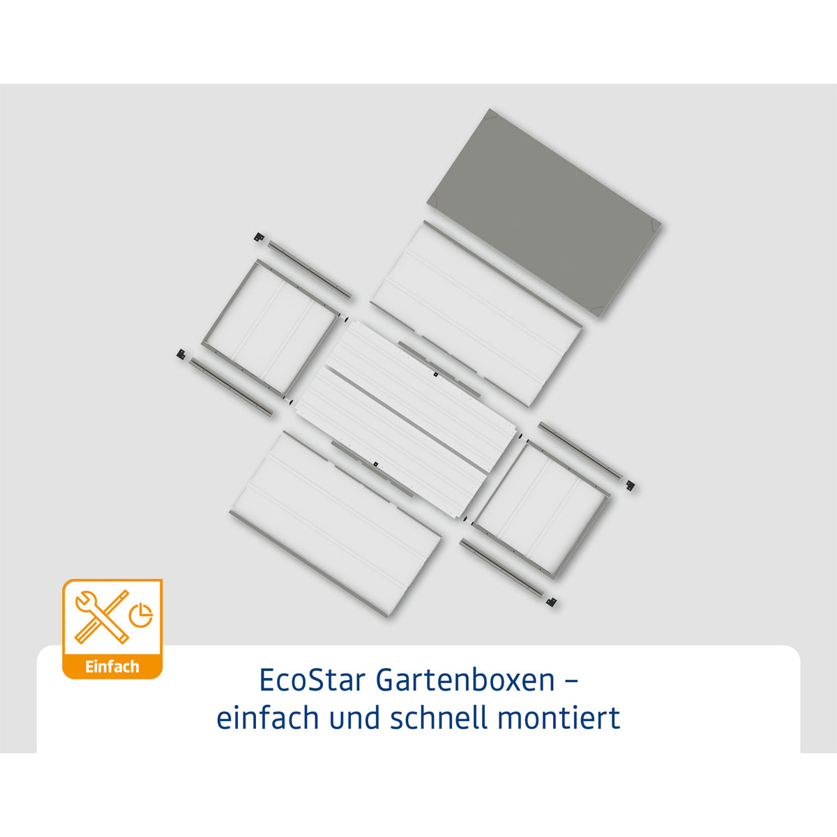 EcoStar  Gartenbox Elegant 1320 RAL9007 Bild 14