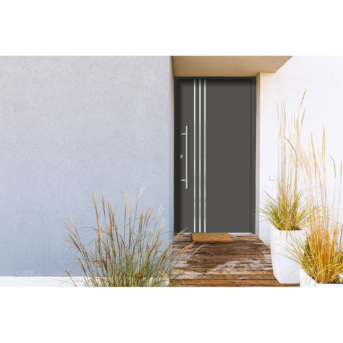 SplenDoor  Premium-Haustür Passivedoor Kalmar energiesparend anthrazit 100 x 210 cm links Bild 2