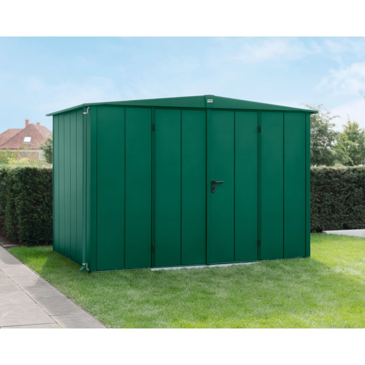 EcoStar  Gerätehaus Elegant-STyp 3RAL6005 2 flg