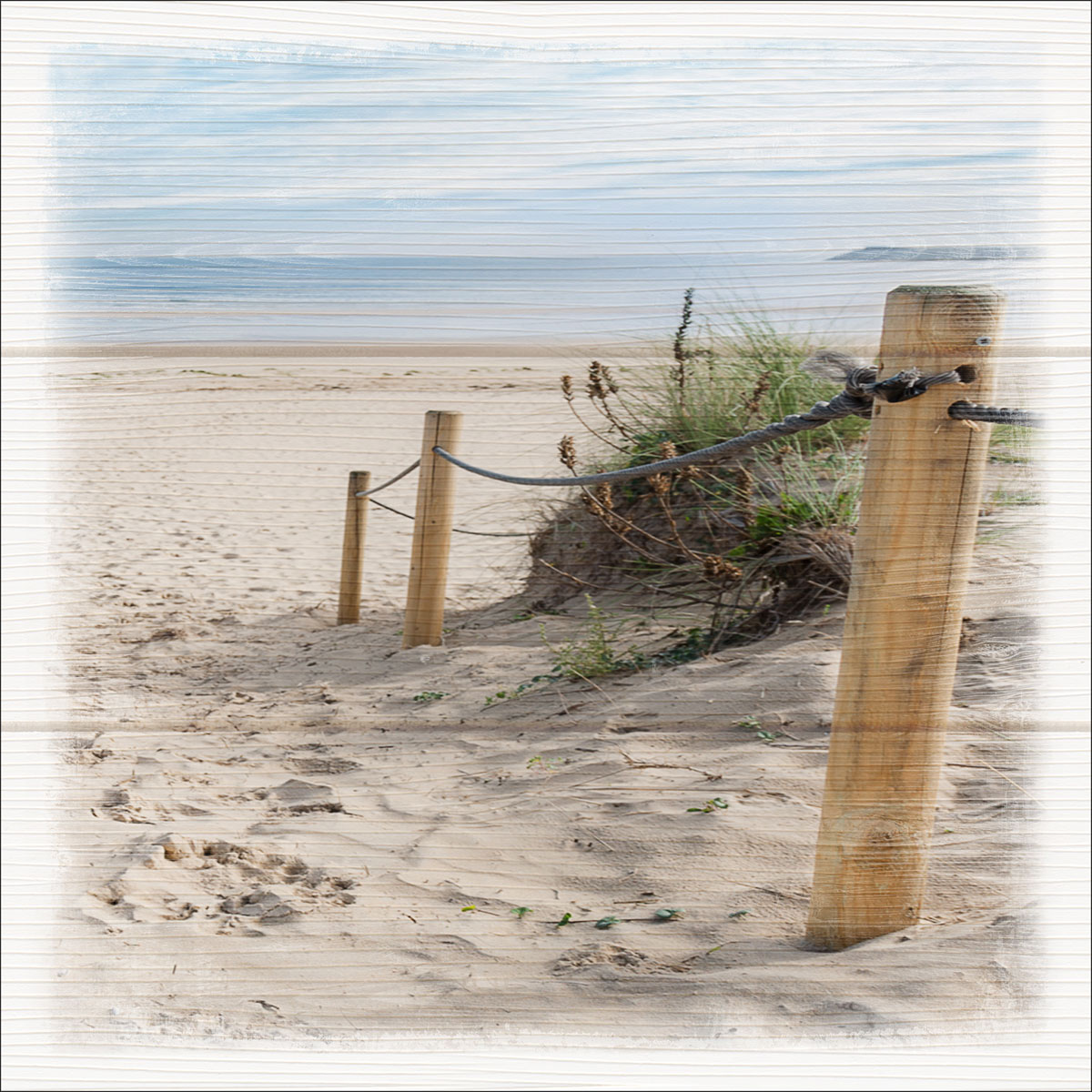 Canvas-Art Strand 30 x 30 cm