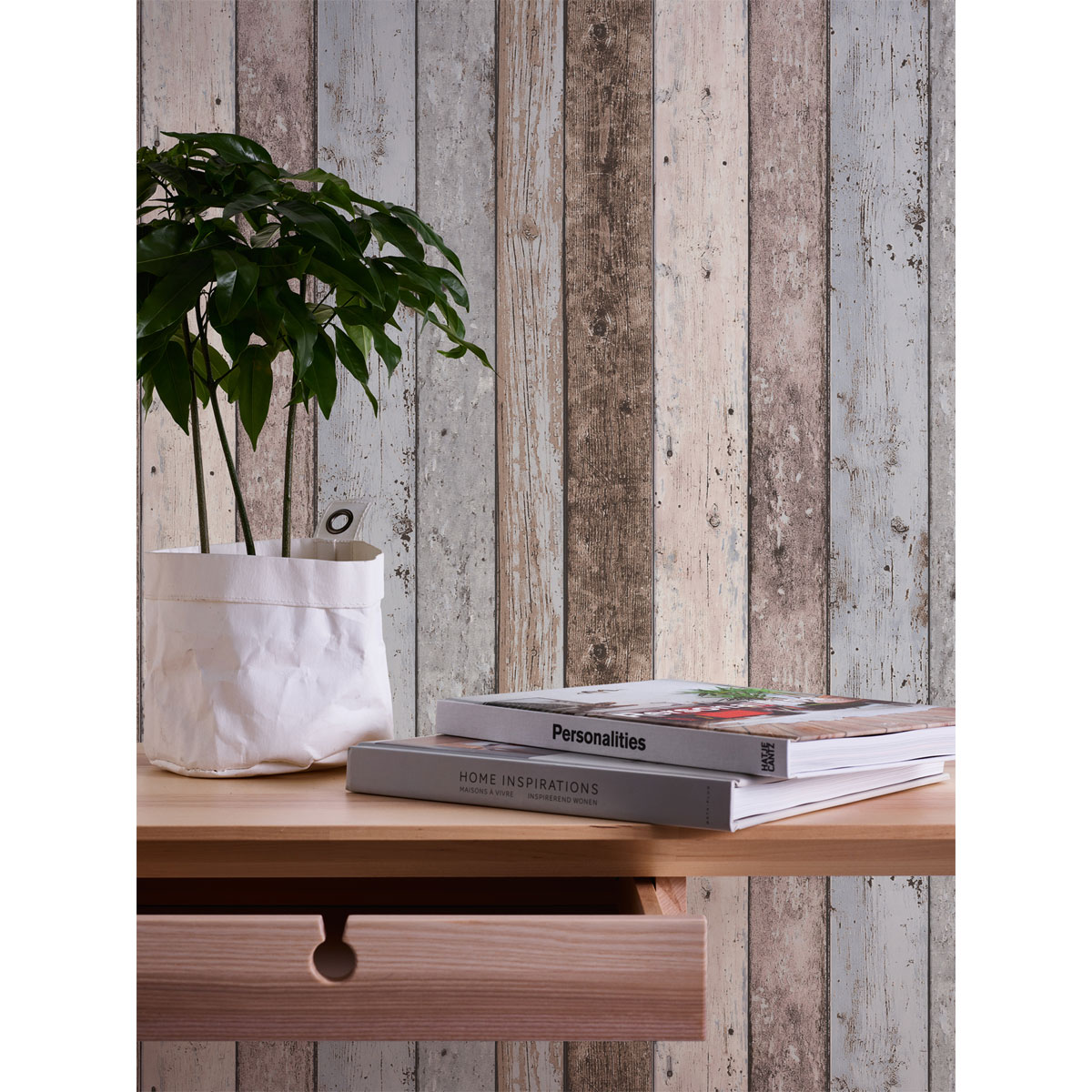 AS Creation  Vliestapete Elements Holztapete Bretter braun 10,05m x 0,53m Bild 2