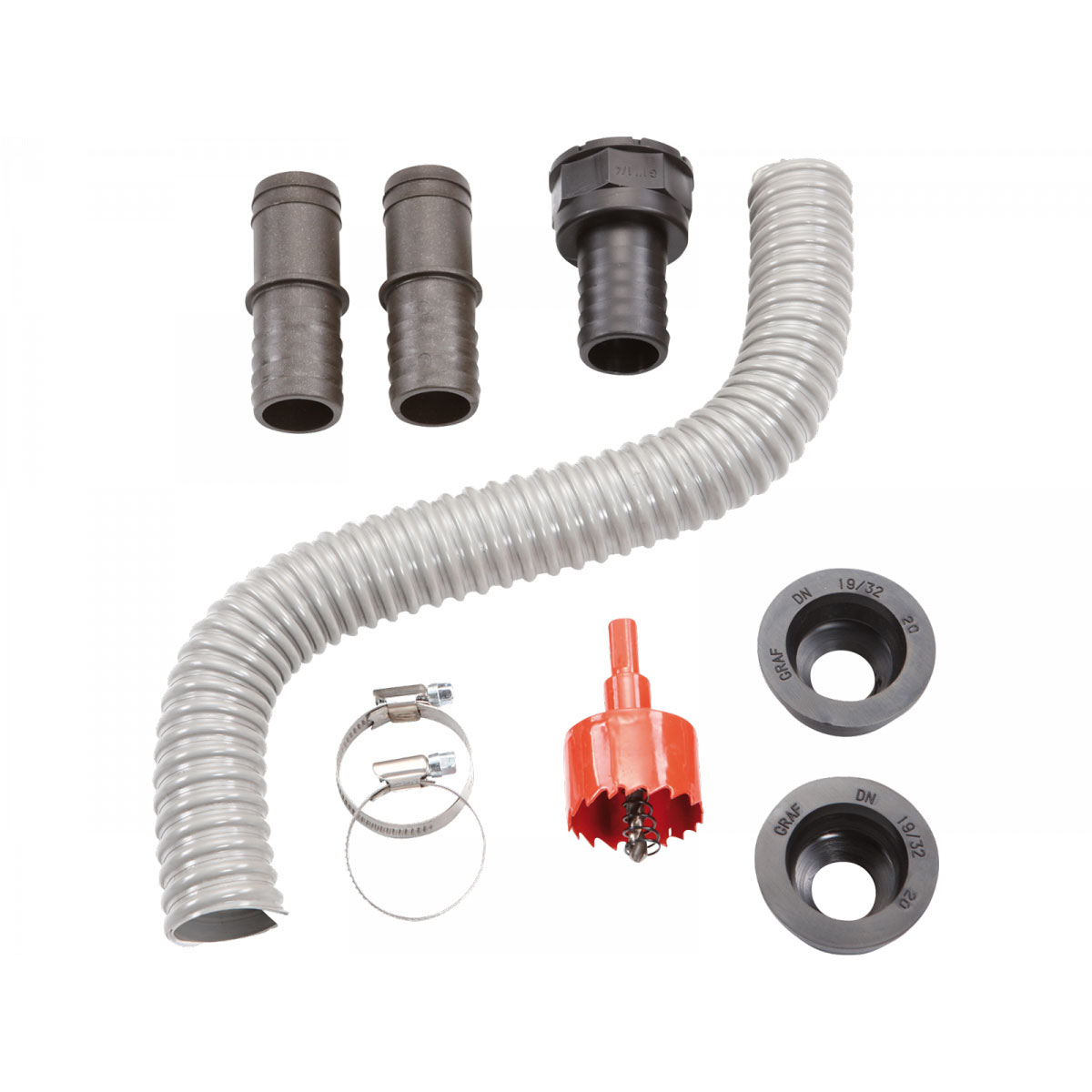 Garantia Verbindungs-Set Flex Comfort grau 9-teilig