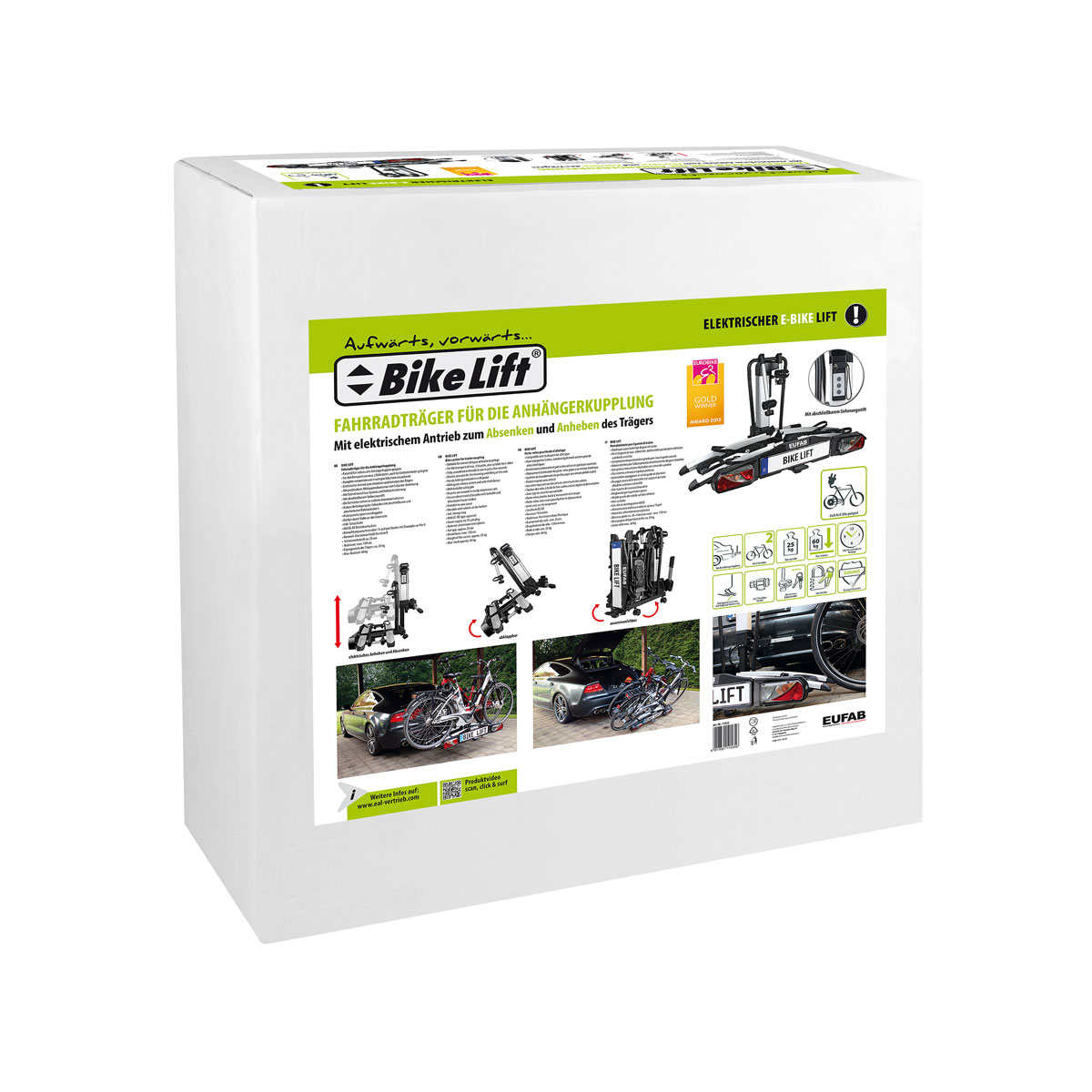 EUFAB Fahrrad-Kupplungsträger BIKE LIFT für 2 Fahrräder Bild 3