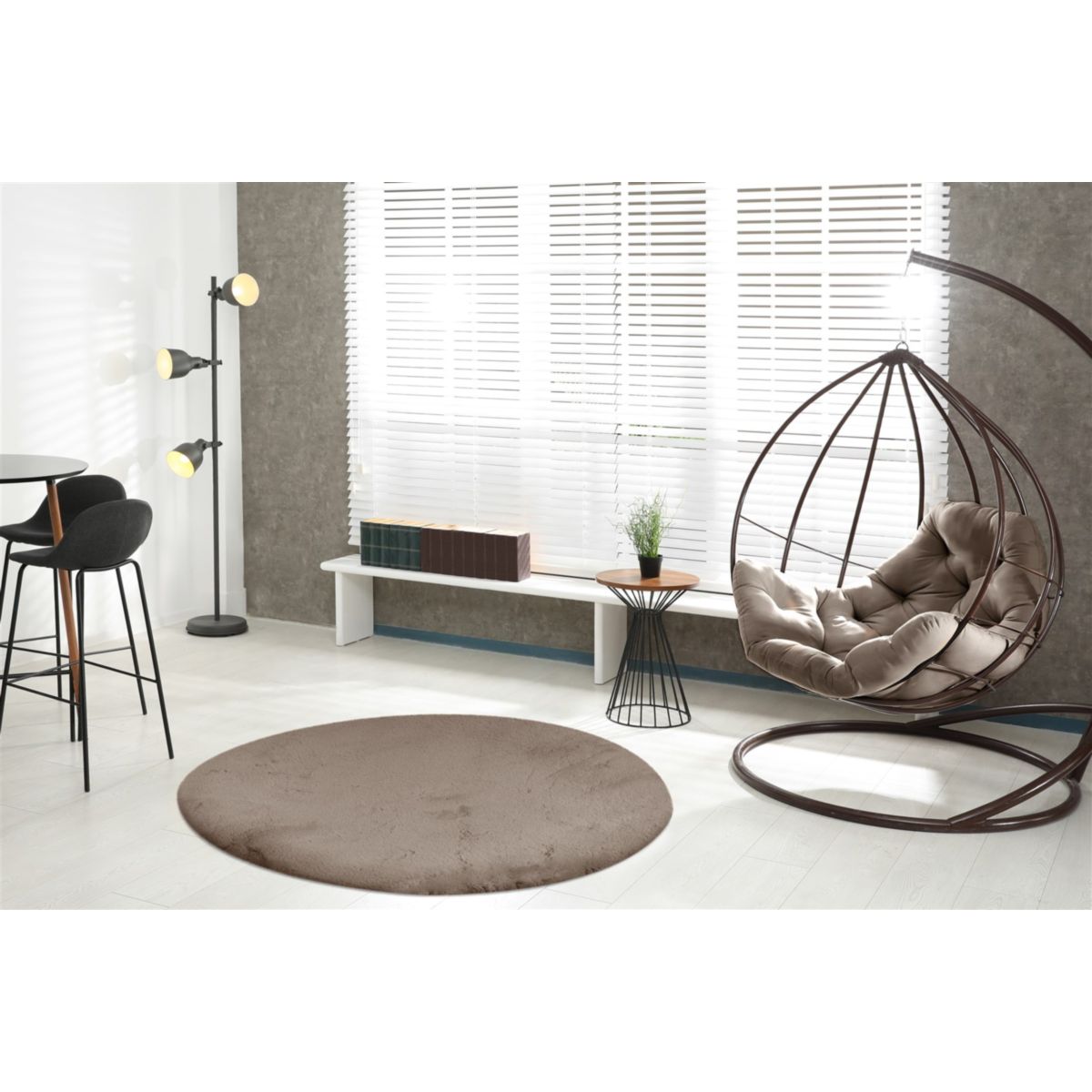 Rabbit Light 525 Taupe 120cm RUND Bild 2