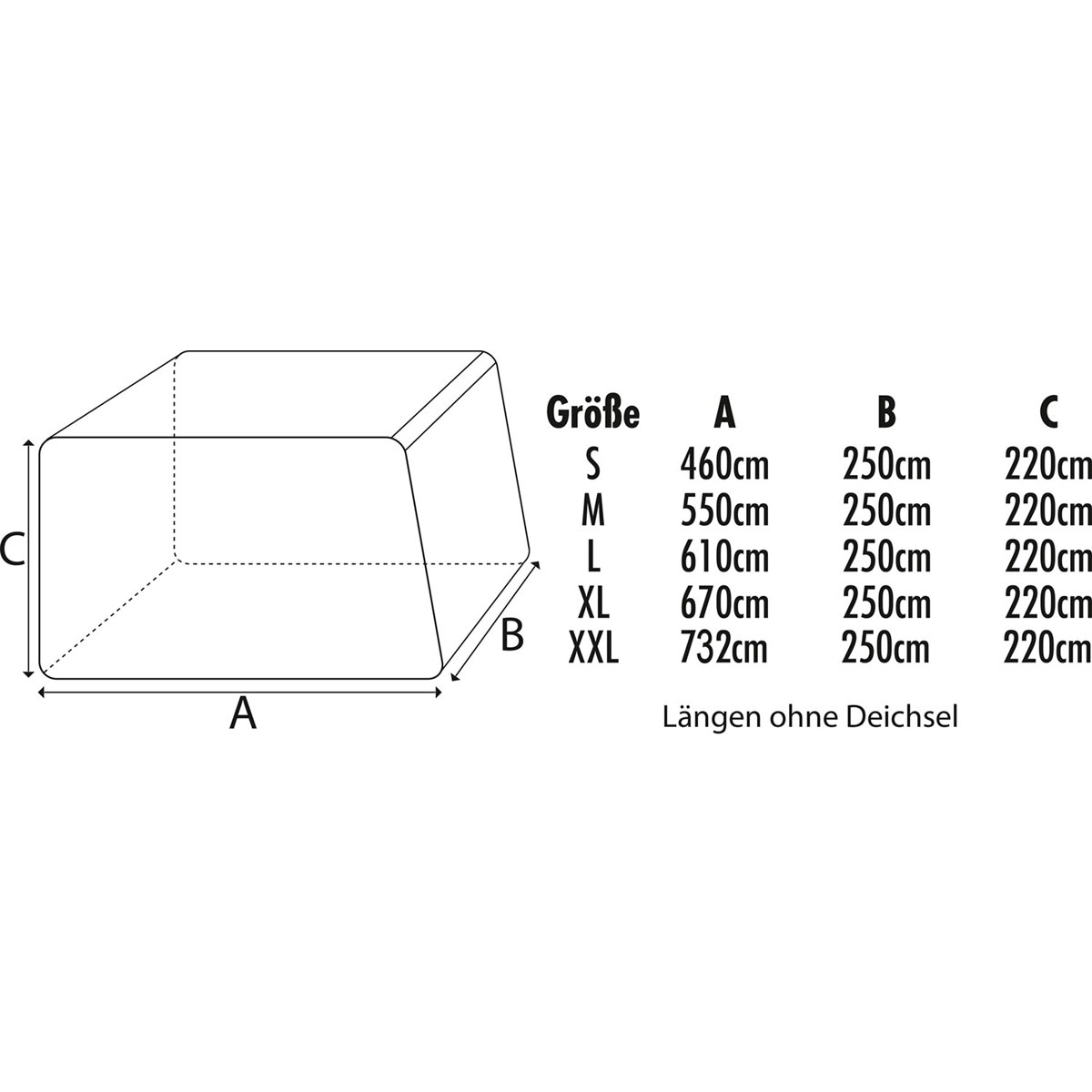Green Yard Wohnwagen Abdeckplane Caravan Cover S 460 x 250 x 220 Bild 7