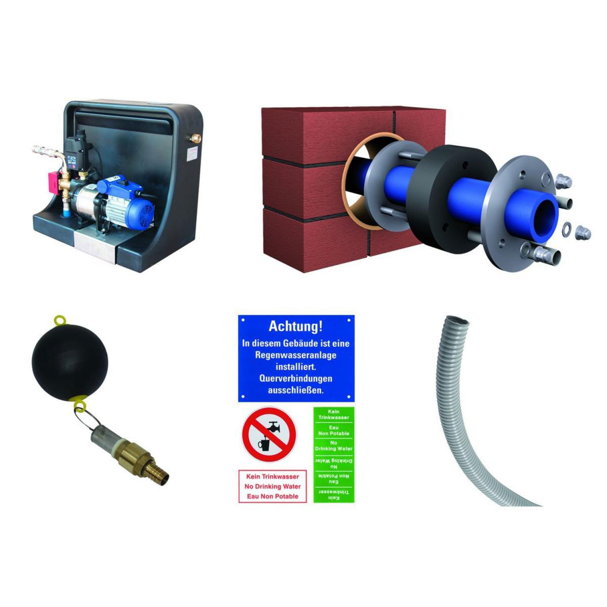 4rain Flachtank Flat M Haus-Premium Paket 6000 L Bild 5