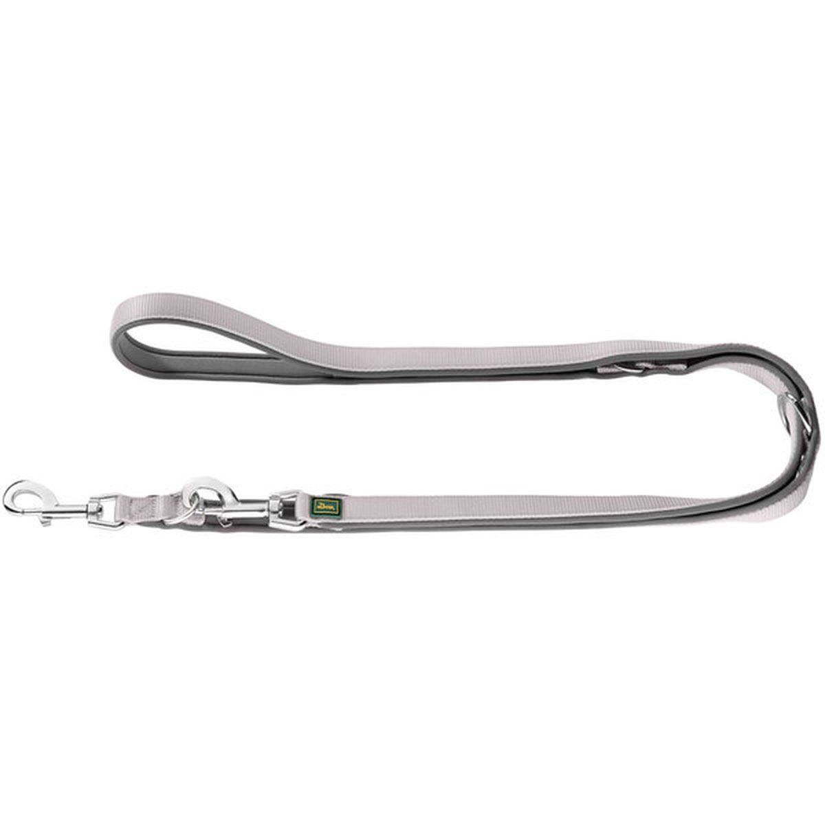 Hunter  Verstellbare Führleine Neopren grau/grau 2m/20 mm