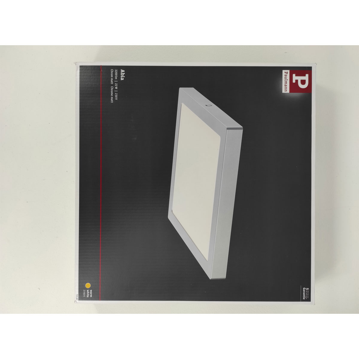 Paulmann LED-Panel Abia 30 x 30 cm silber Bild 3