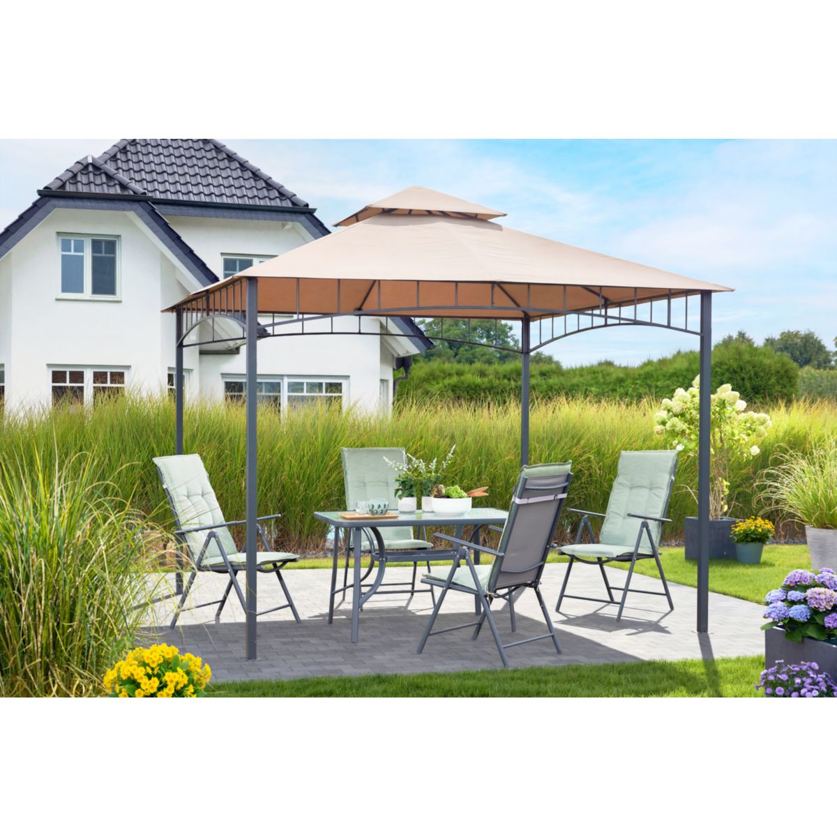 Haveson Gartenmöbelset Leipzig 5-teilig Bild 8