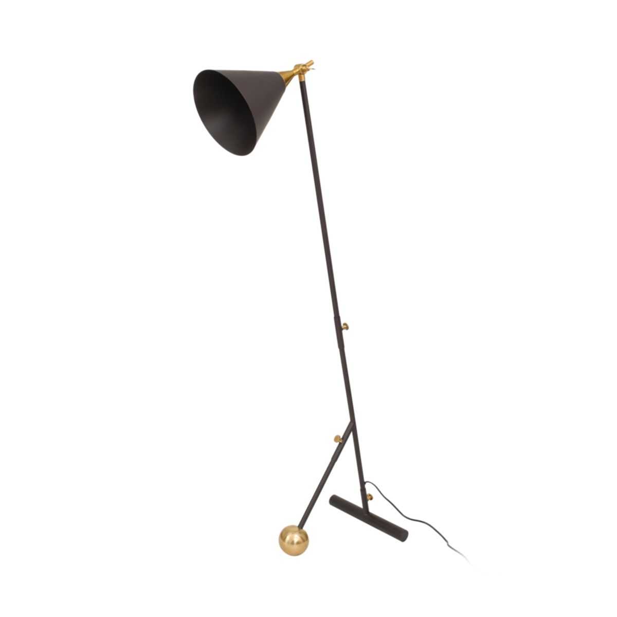 Stehlampe Celeste 225 schwarz gold
