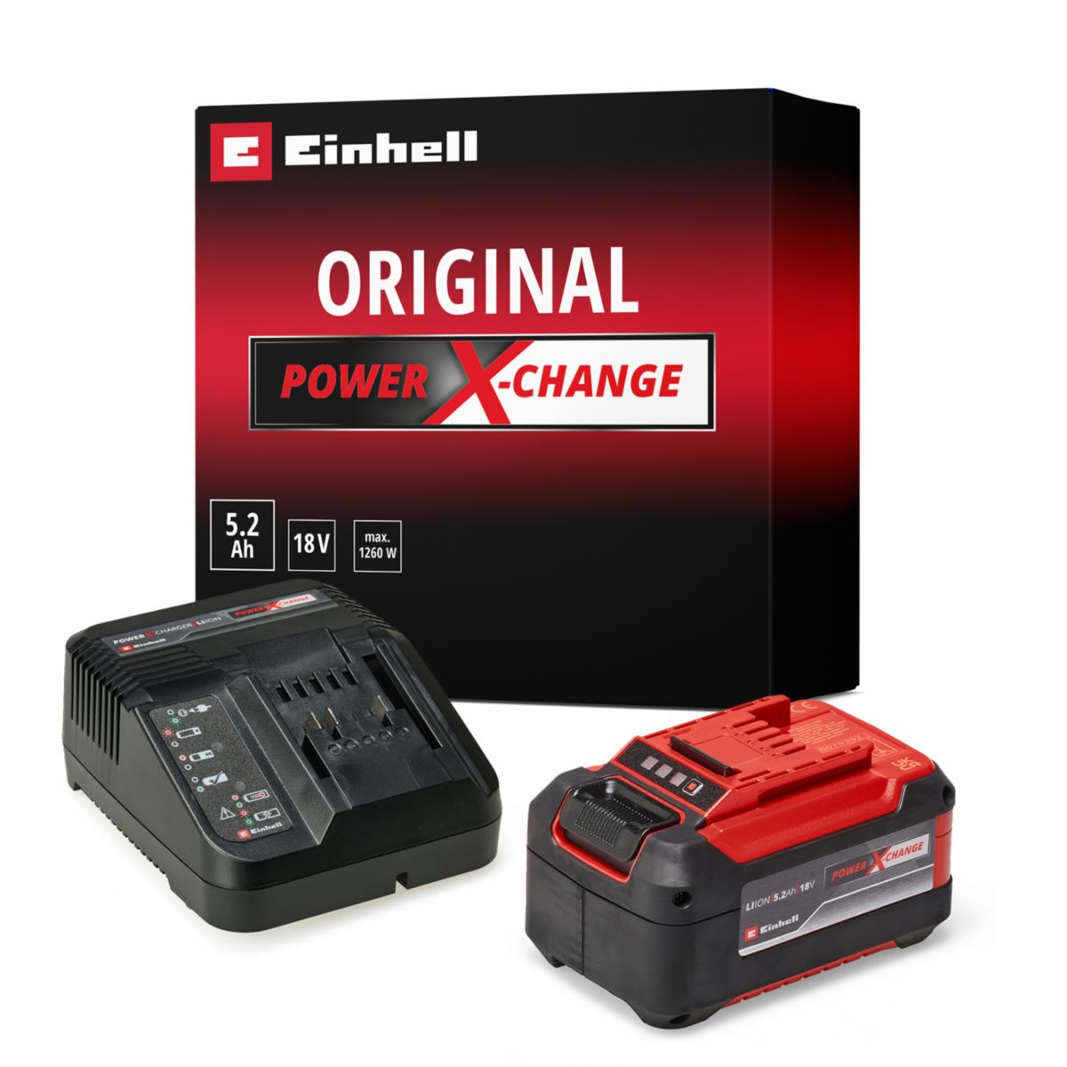 Einhell 5,2 Ah PXC Starter-Kit inkl. Akku und Ladegerät