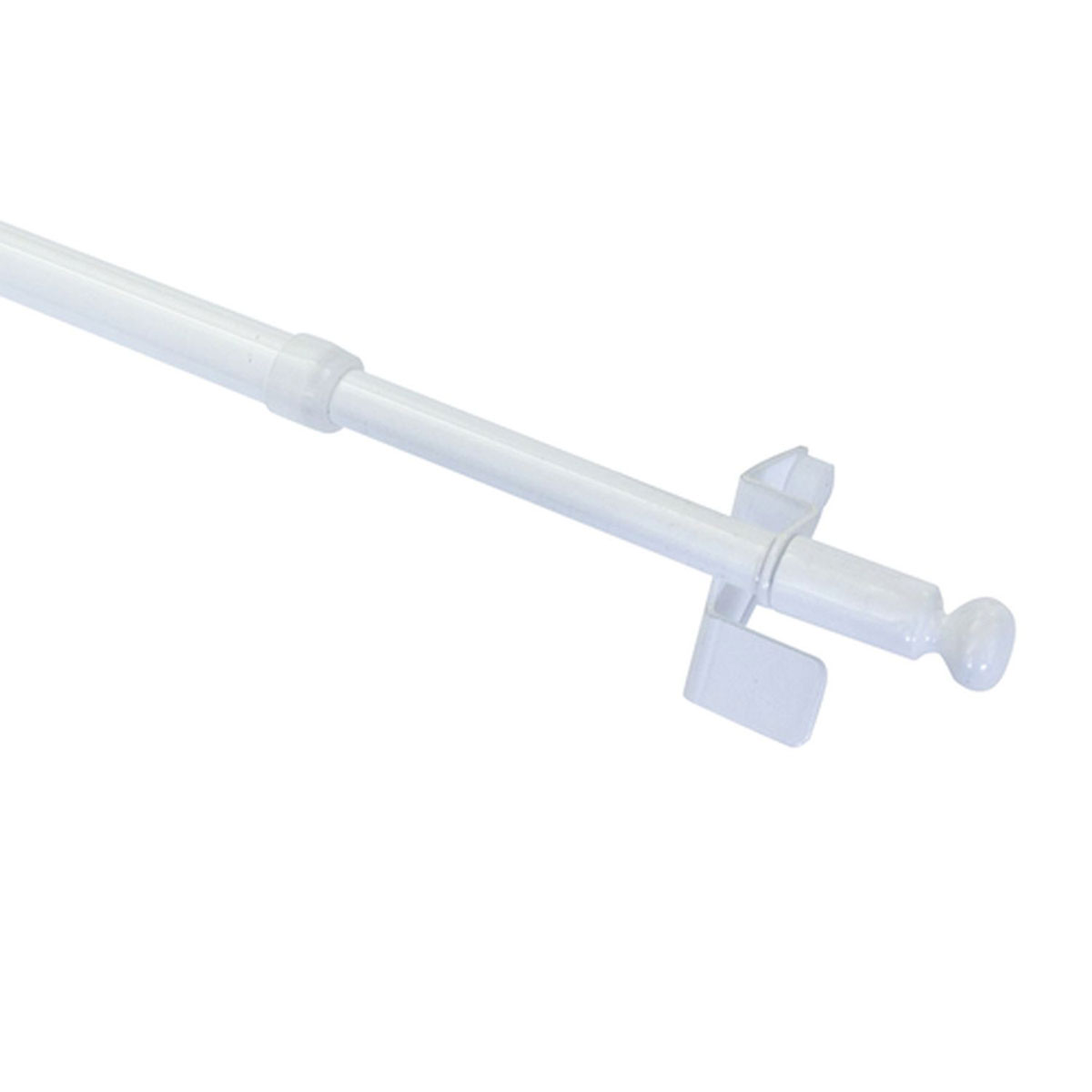 Gardinia Gardinénstange Filigrano Kugel 80-110 cm Durchmesser 8/10 cm weiß