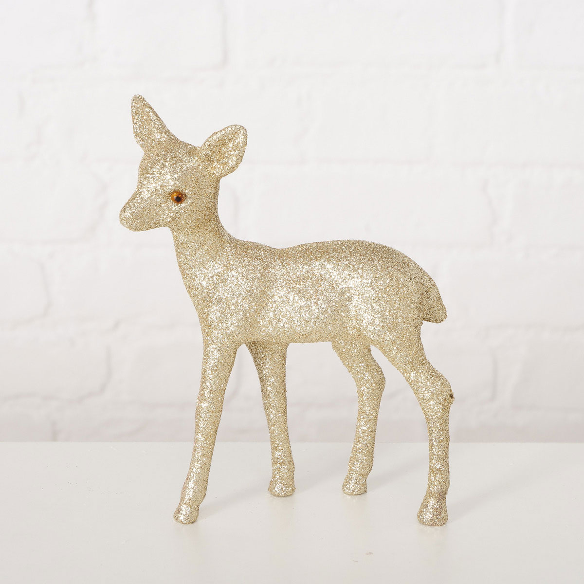 Figur Nelle Reh 2 teilig 13 x 5 x 15 cm gold Kunststoff Bild 5