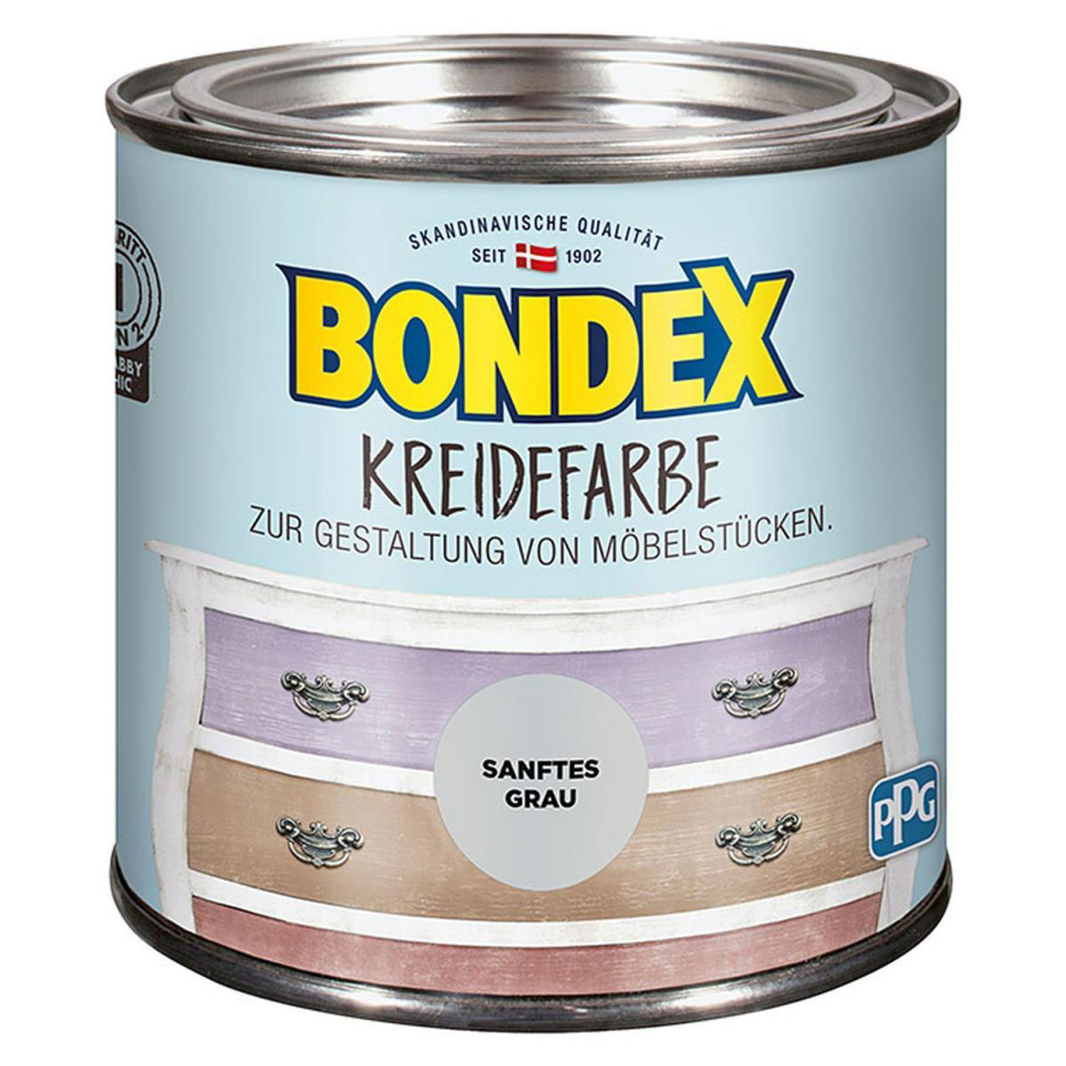 Bondex Kreidefarbe sanftes grau 500 ml