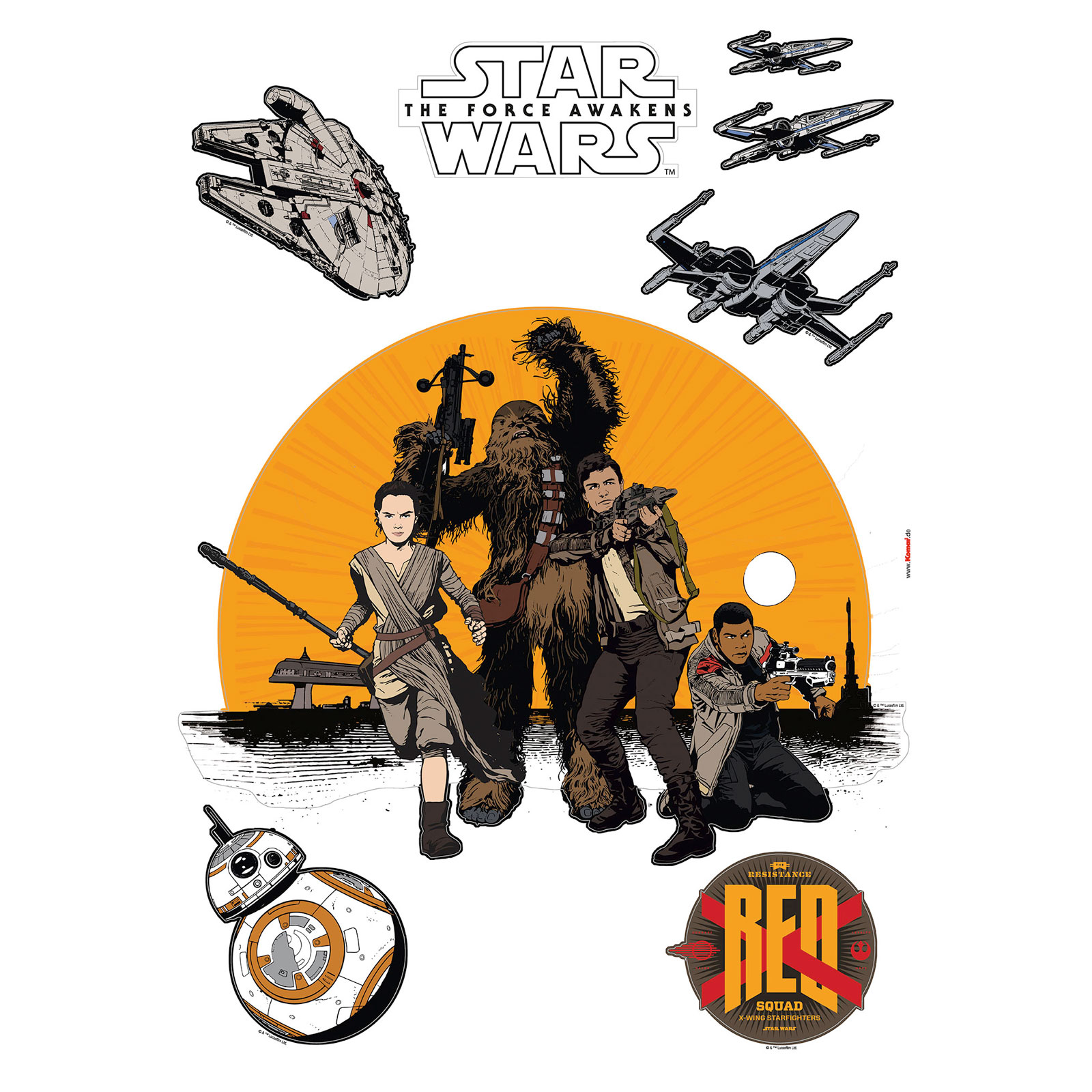 Komar  Wandtattoo Star Wars Resistance 50x70 cm Bild 2