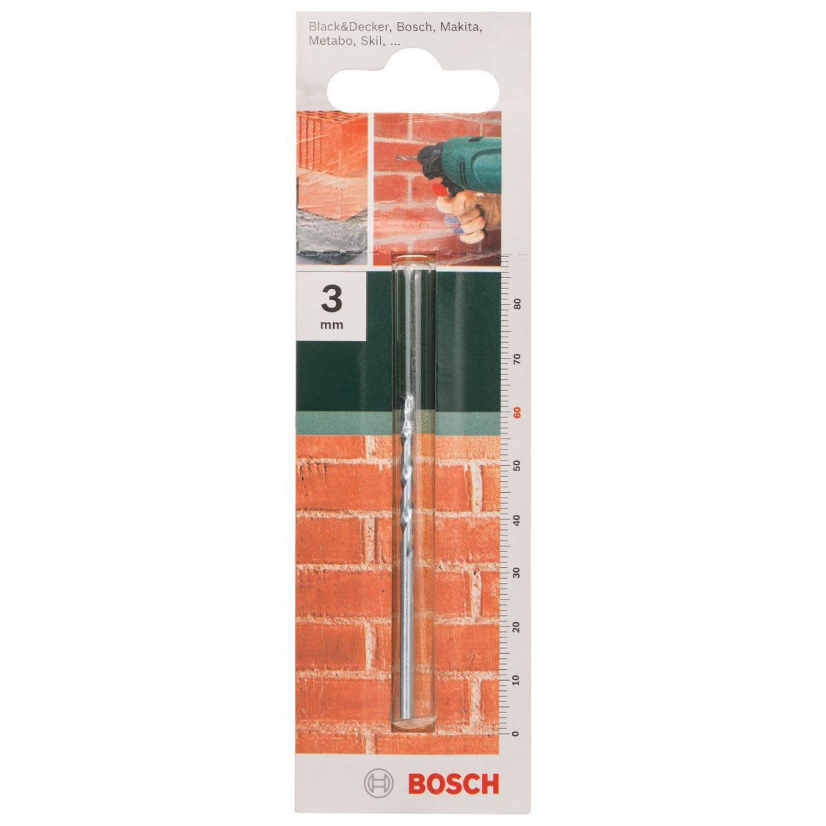 Bosch  DIY Steinbohrer Durchmesser 3 x 60 mm Bild 2