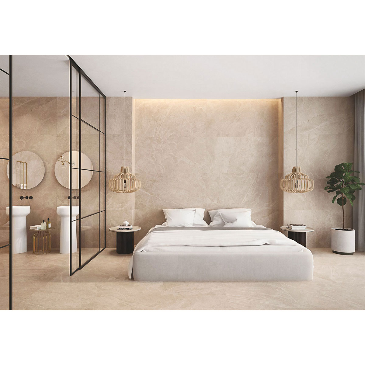 Feinsteinzeug Aura beige 60 x 60 cm Bild 2