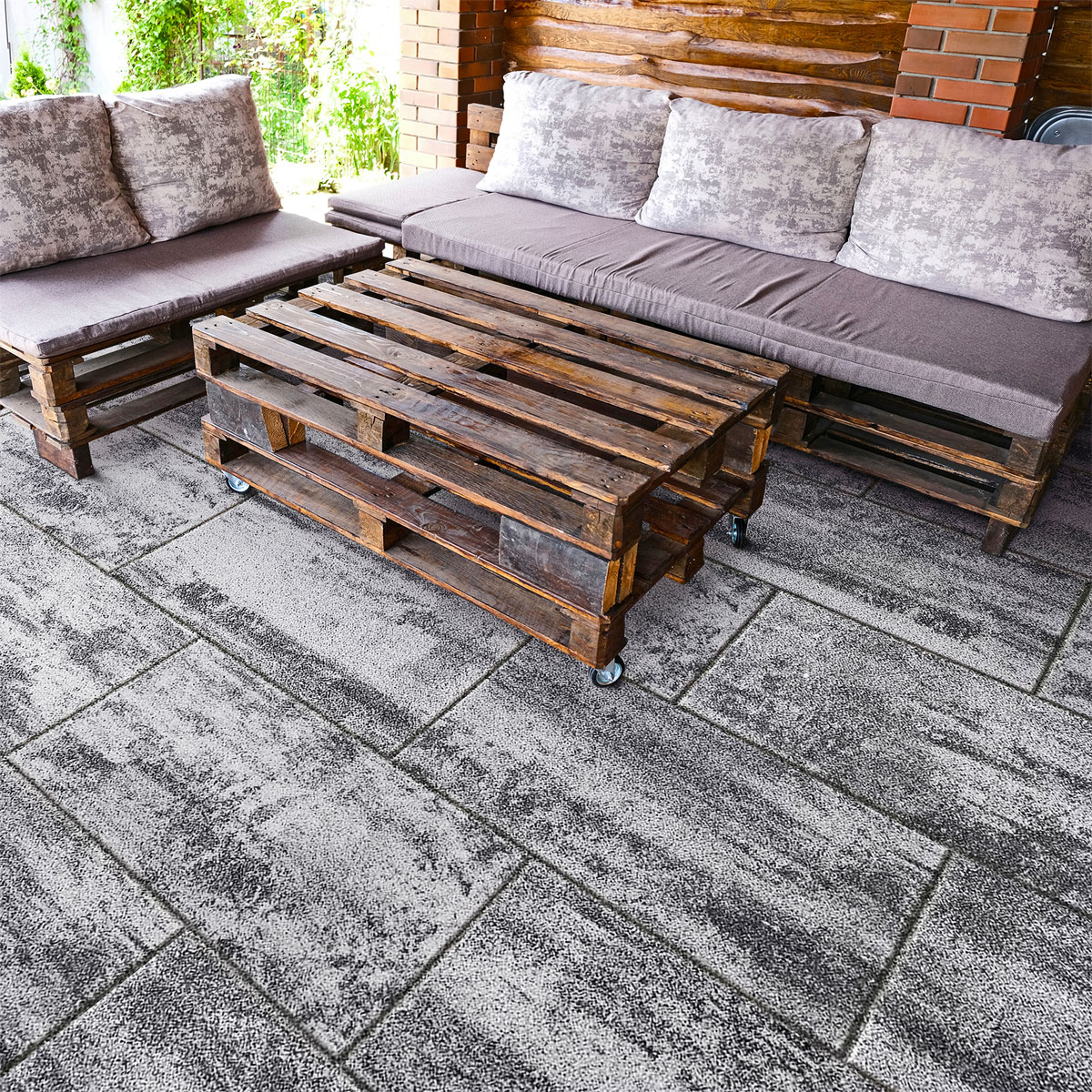 Terrassenplatte No 1 Bagattini Sabbia Di Saturno Antrahzit