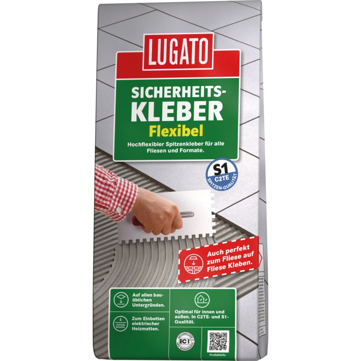 Lugato Fliesenkleber Sicherheitskleber Flexibel 5kg