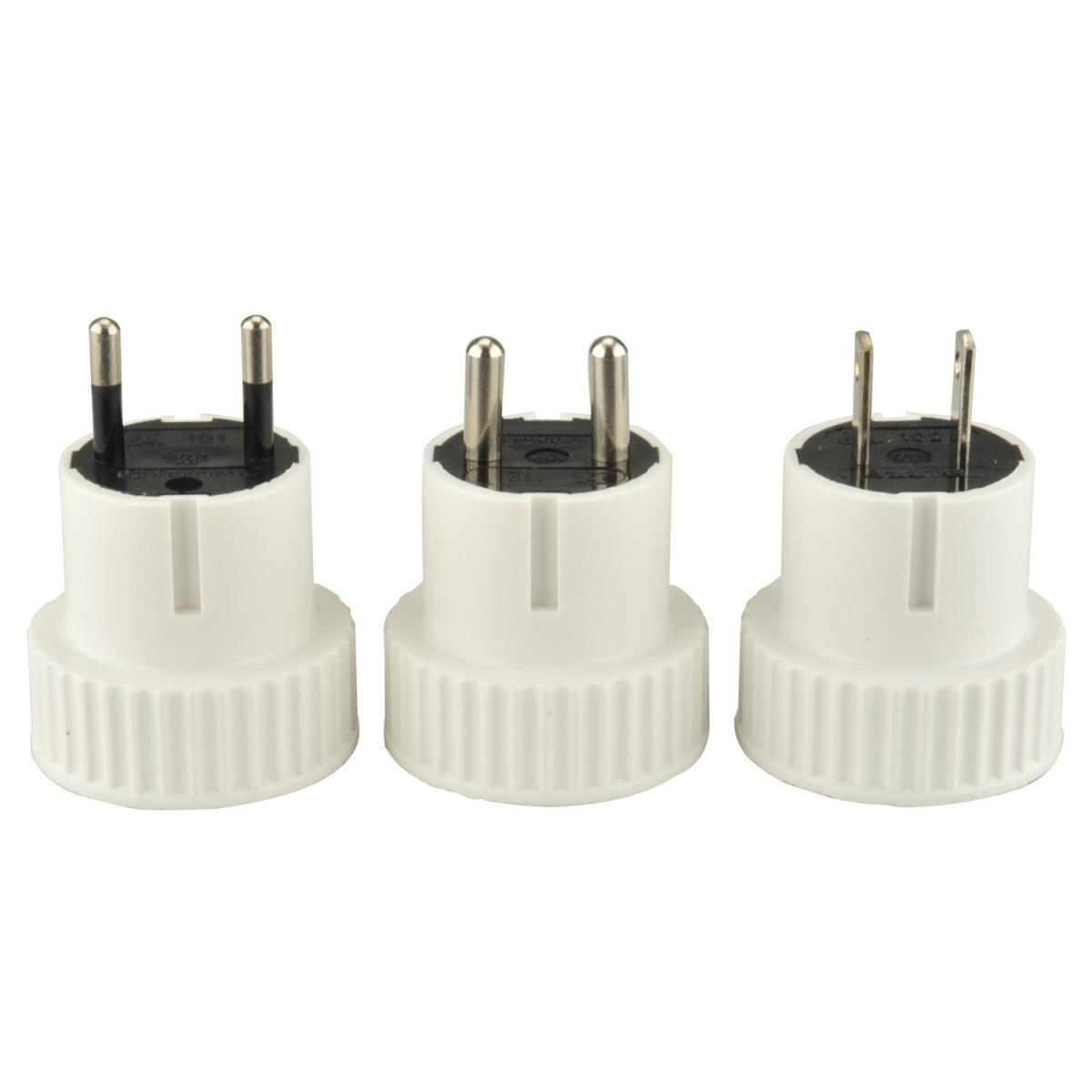 Reisestecker-Set 3-teilig