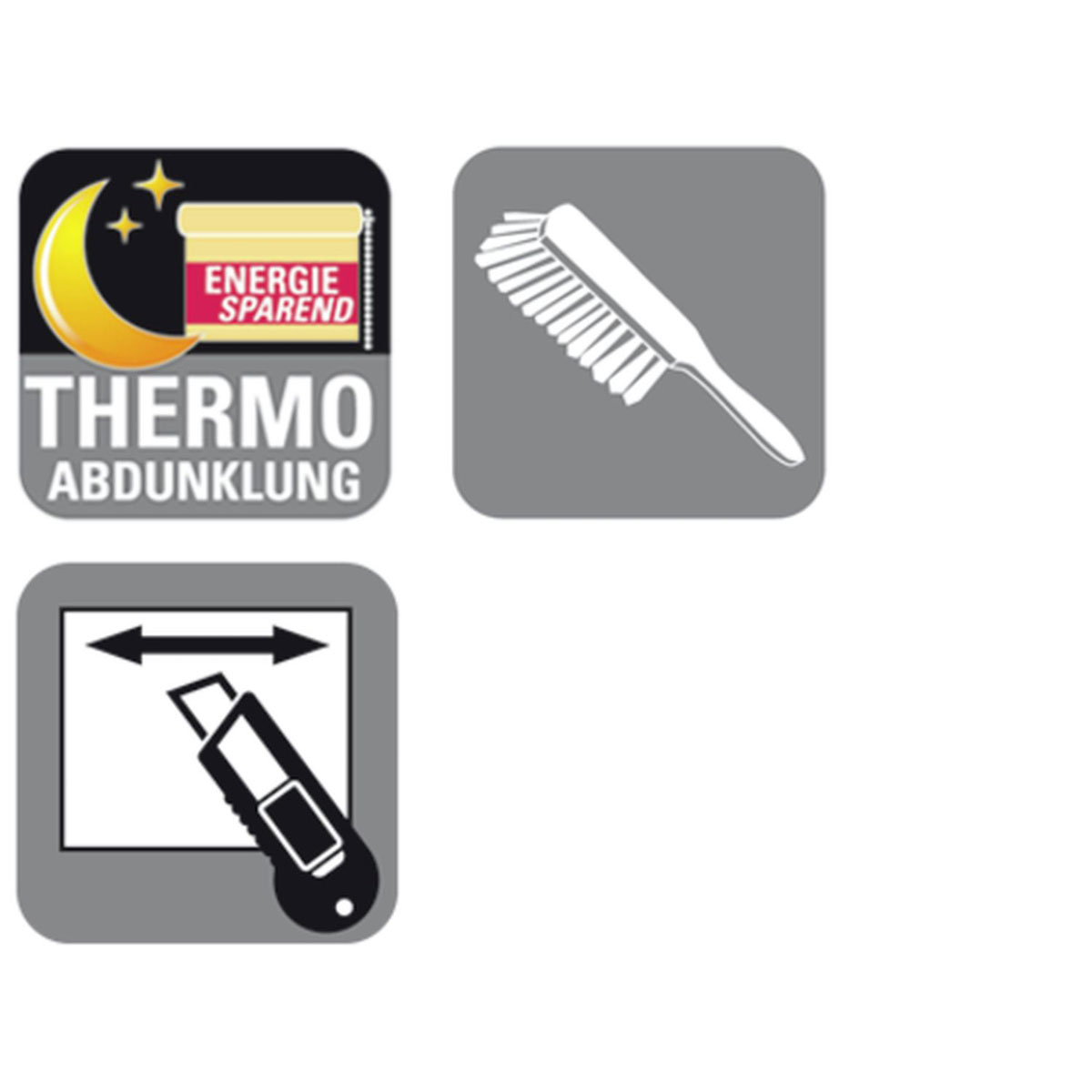 Gardinia Rollo EasyFix Thermo 45 x 150 cm grau Bild 2