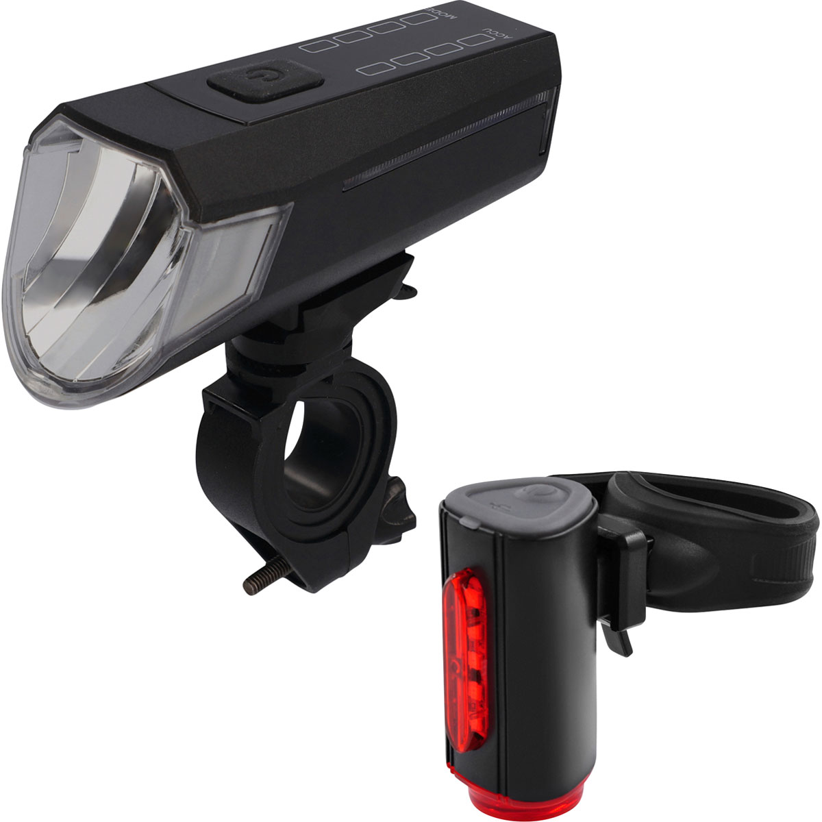 Fischer  Fahrrad Akku LED Beleuchtungsset 80 Lux
