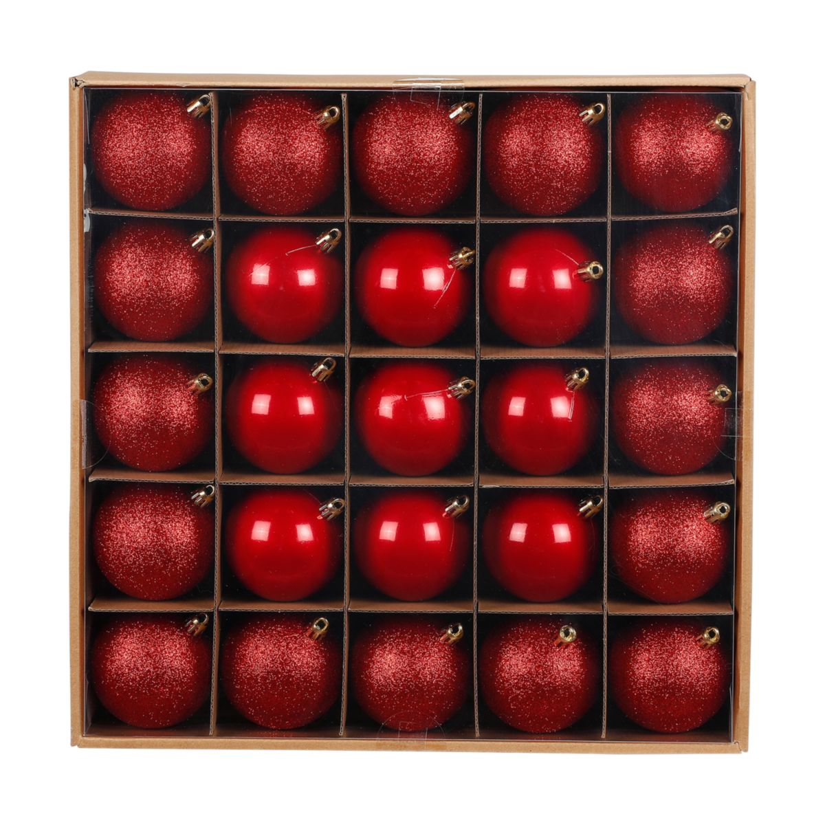 Kugelset 7cm Festive Red