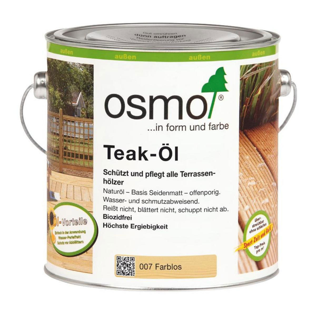 Osmo Teak-Öl farblos 2,5 L Bild 1