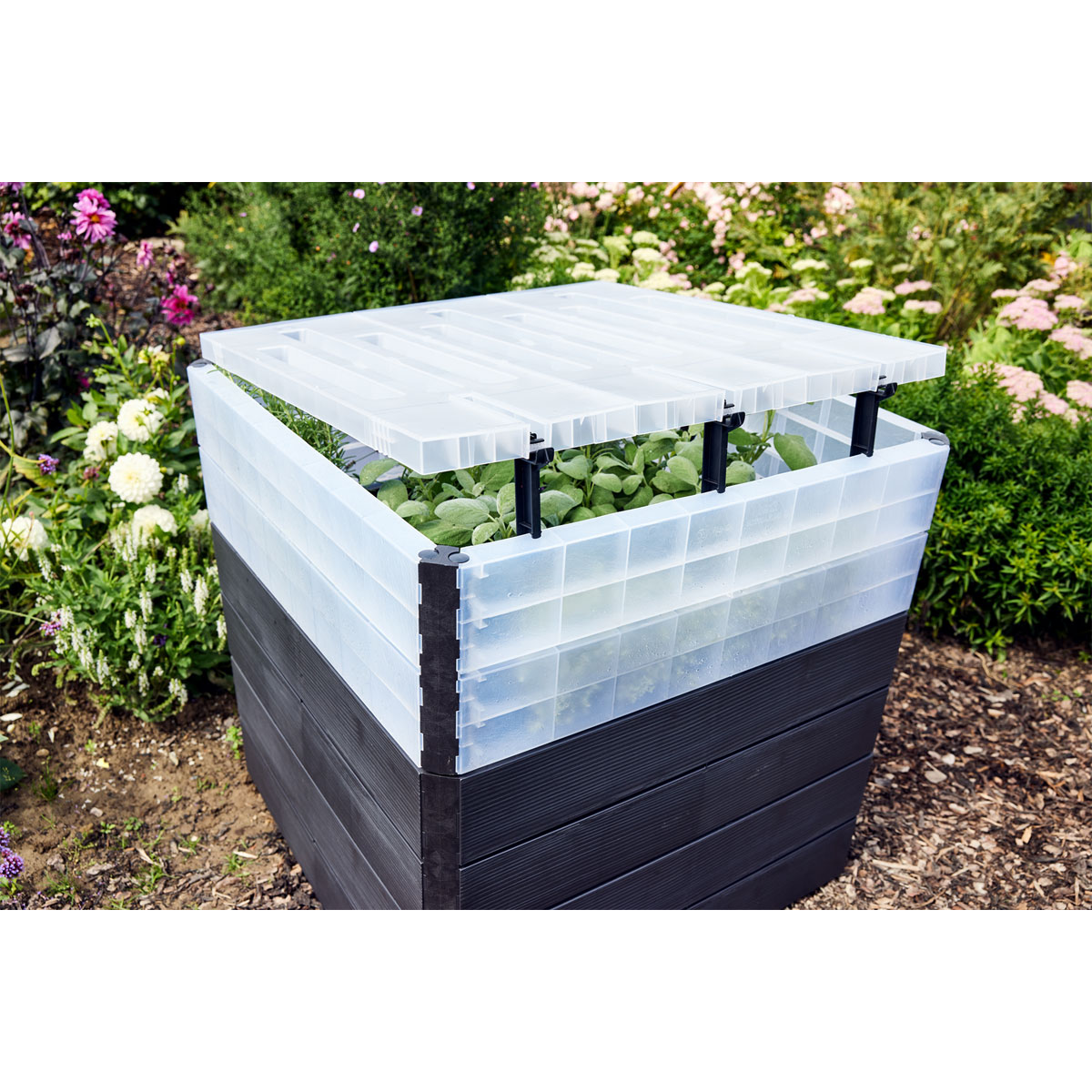 Garantia  Hochbeet Ergo Quadro TurboPlus L 80 Wood, inkl. FLORA Wassersparsystem Bild 6